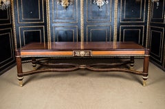 Majestic Large dinning / conference Table in antique Louis-Seize Style bronze