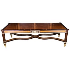 Majestic Large dinning / conference Table in antique Louis-Seize Style bronze