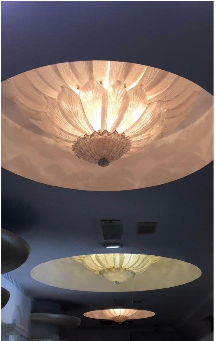 Italian Majestic Venetian Ceiling light. Murano  For Sale