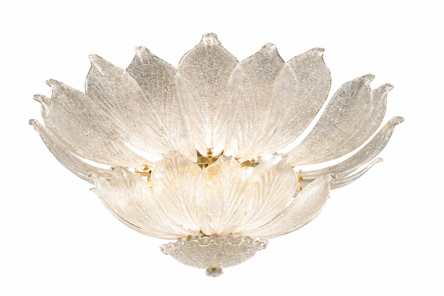 Majestic Venetian Ceiling light. Murano
