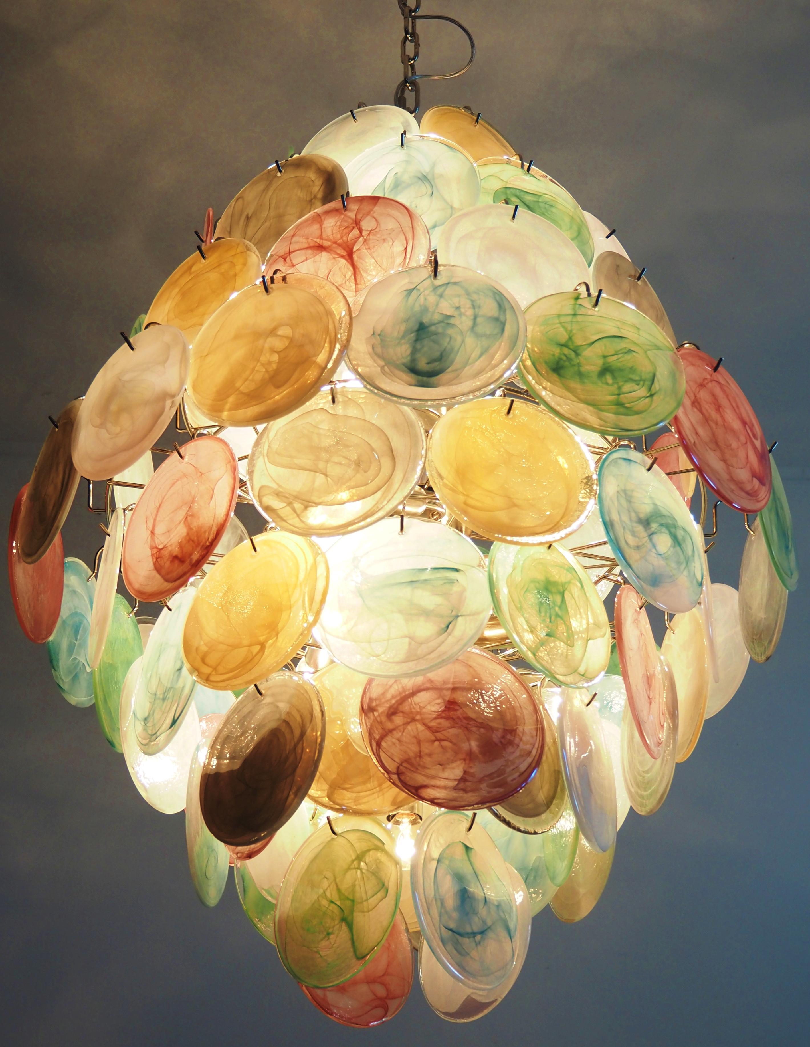 Mid-Century Italian Murano chandelier  For Sale 5