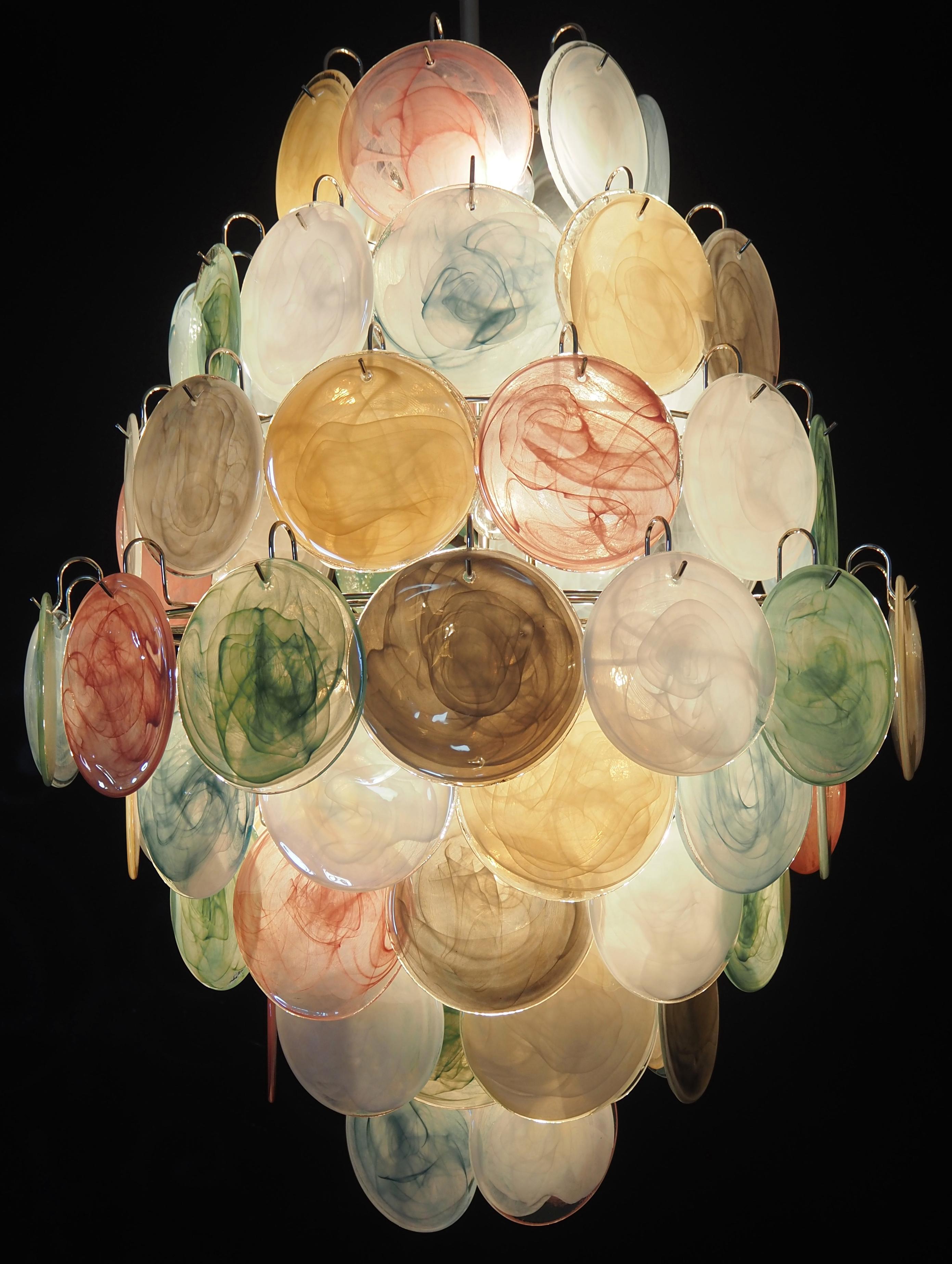 Mid-Century Italian Murano chandelier  For Sale 11