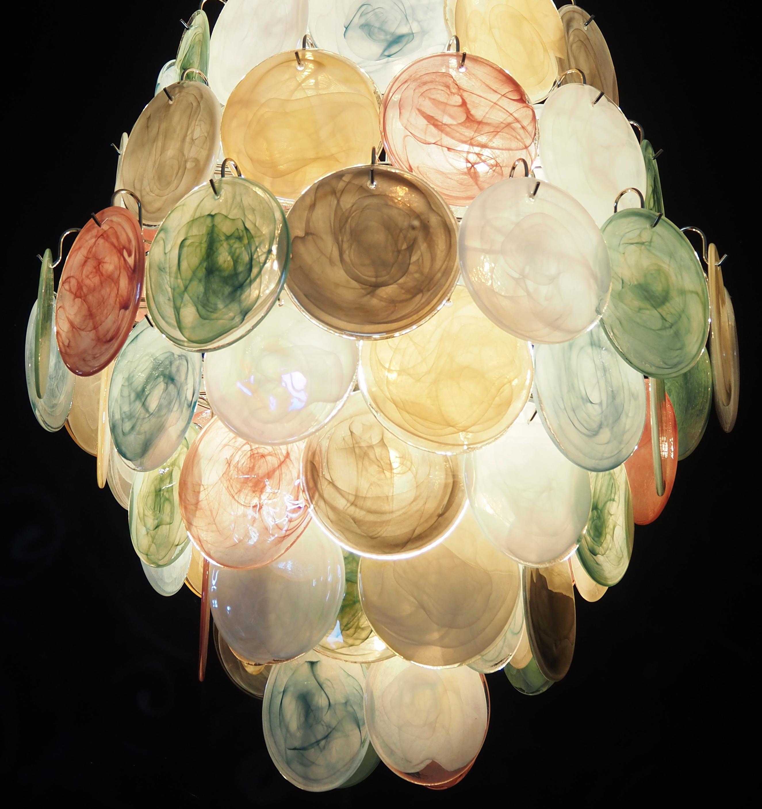 Mid-Century Italian Murano chandelier  For Sale 13