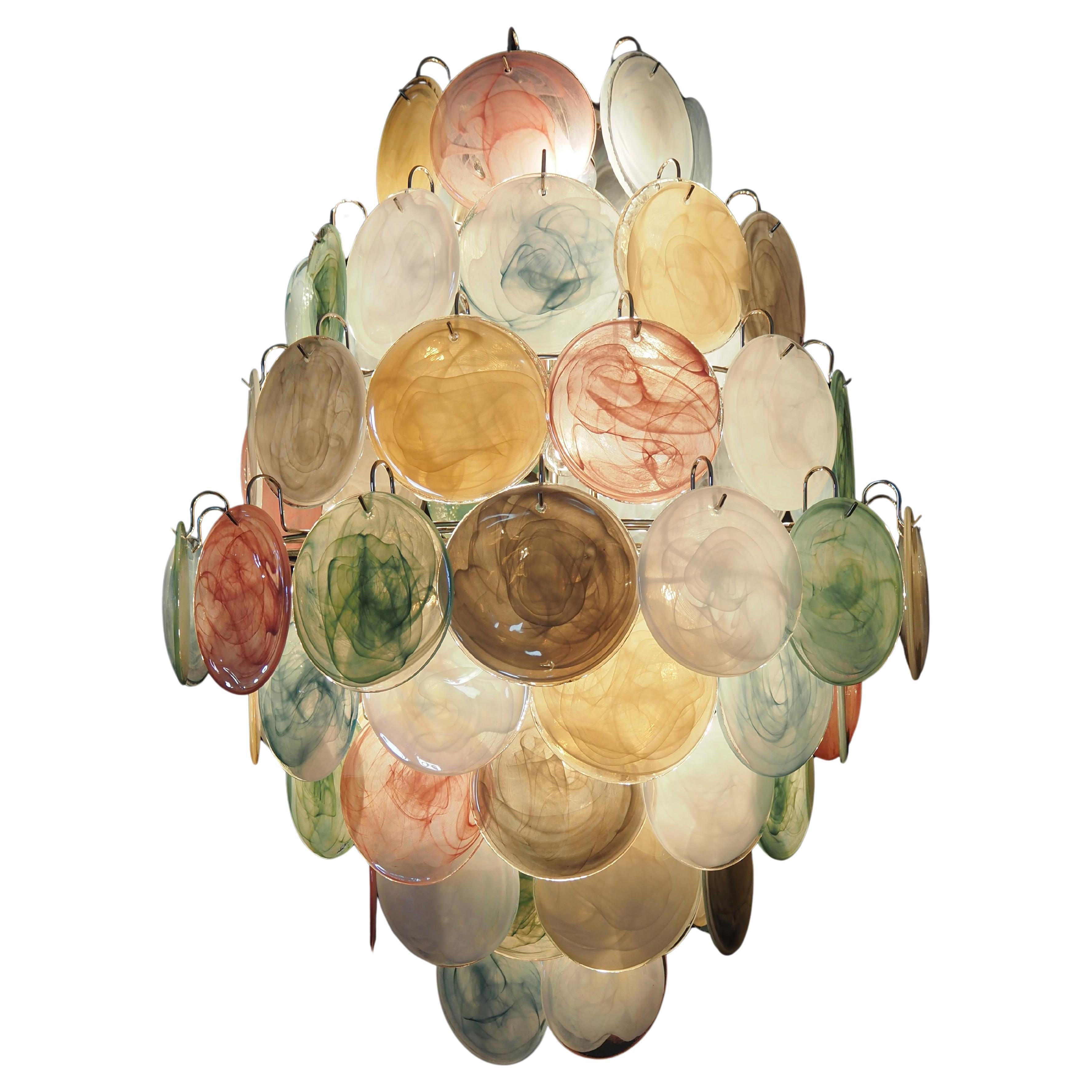Mid-Century Italian Murano chandelier  For Sale