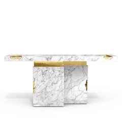 Majestic White Console Table