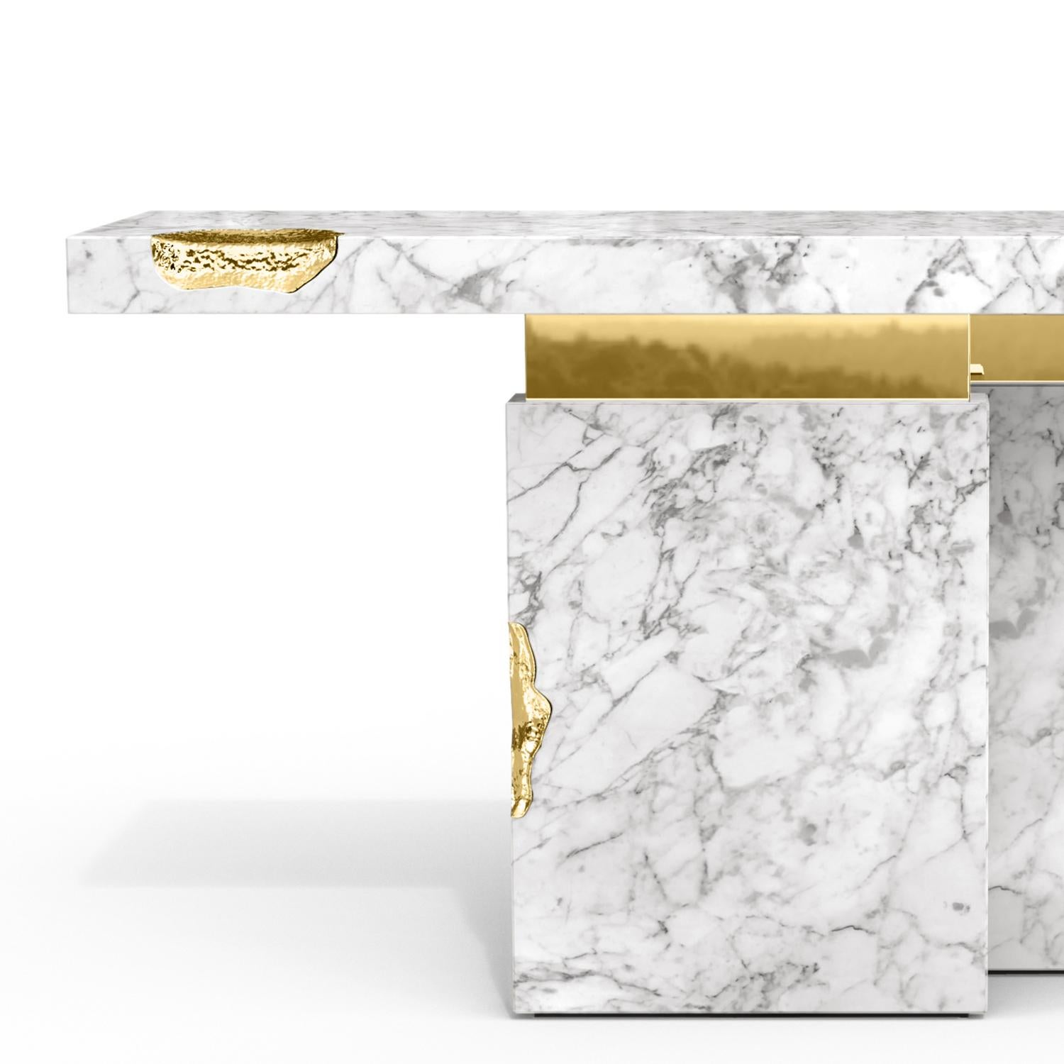 Majestueuse table console blanche Neuf - En vente à Paris, FR