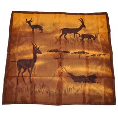 Retro "Majestic Wildlife of Africa" Scarf