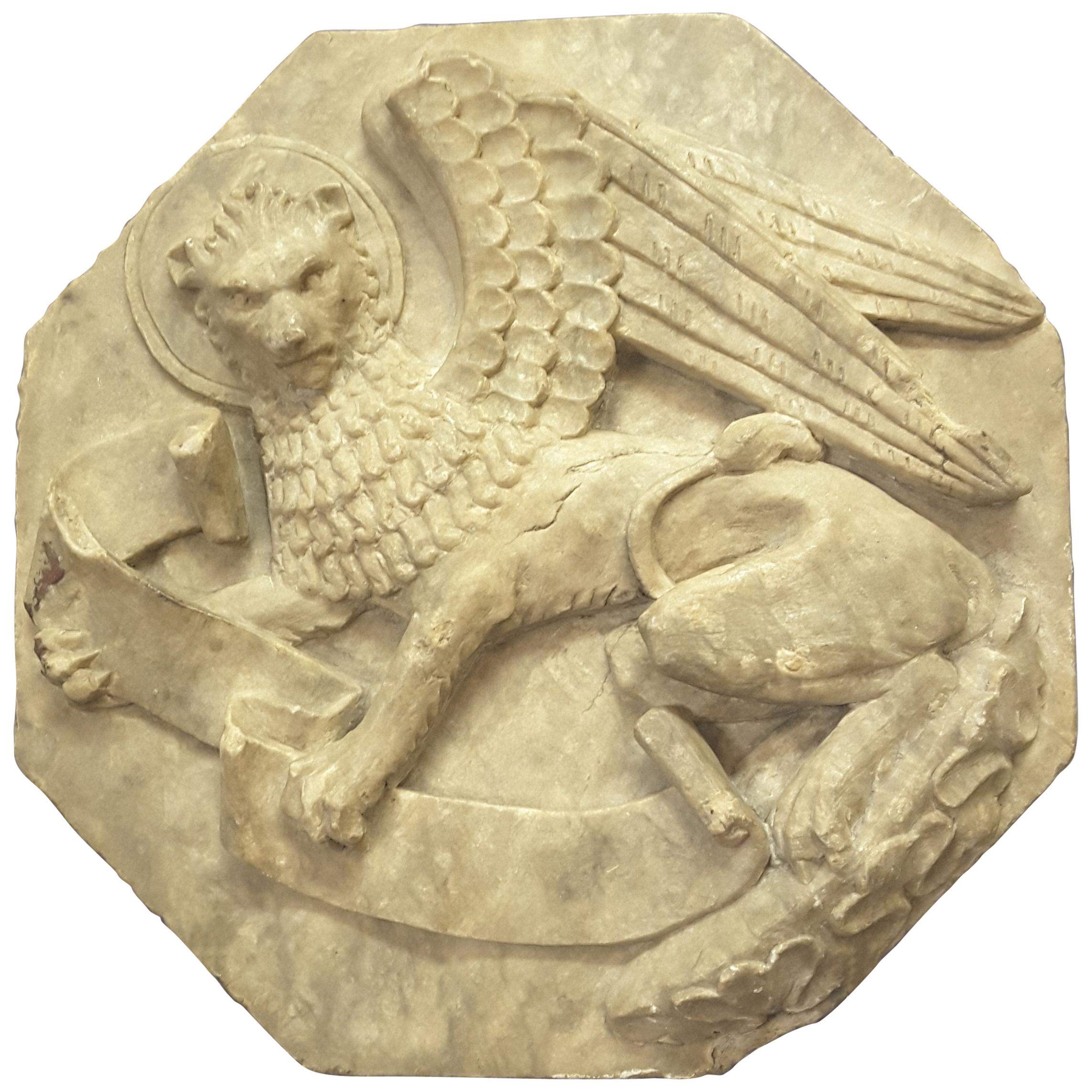 Majestic Winged Lion Building Fragment, Birmingham, Late 18th-Early 19th Century