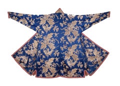 Majestik Uzbek Bukhara Chapan con fodera Ikat, XIX secolo