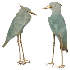 Majesty Pair of Aquamarine Herons