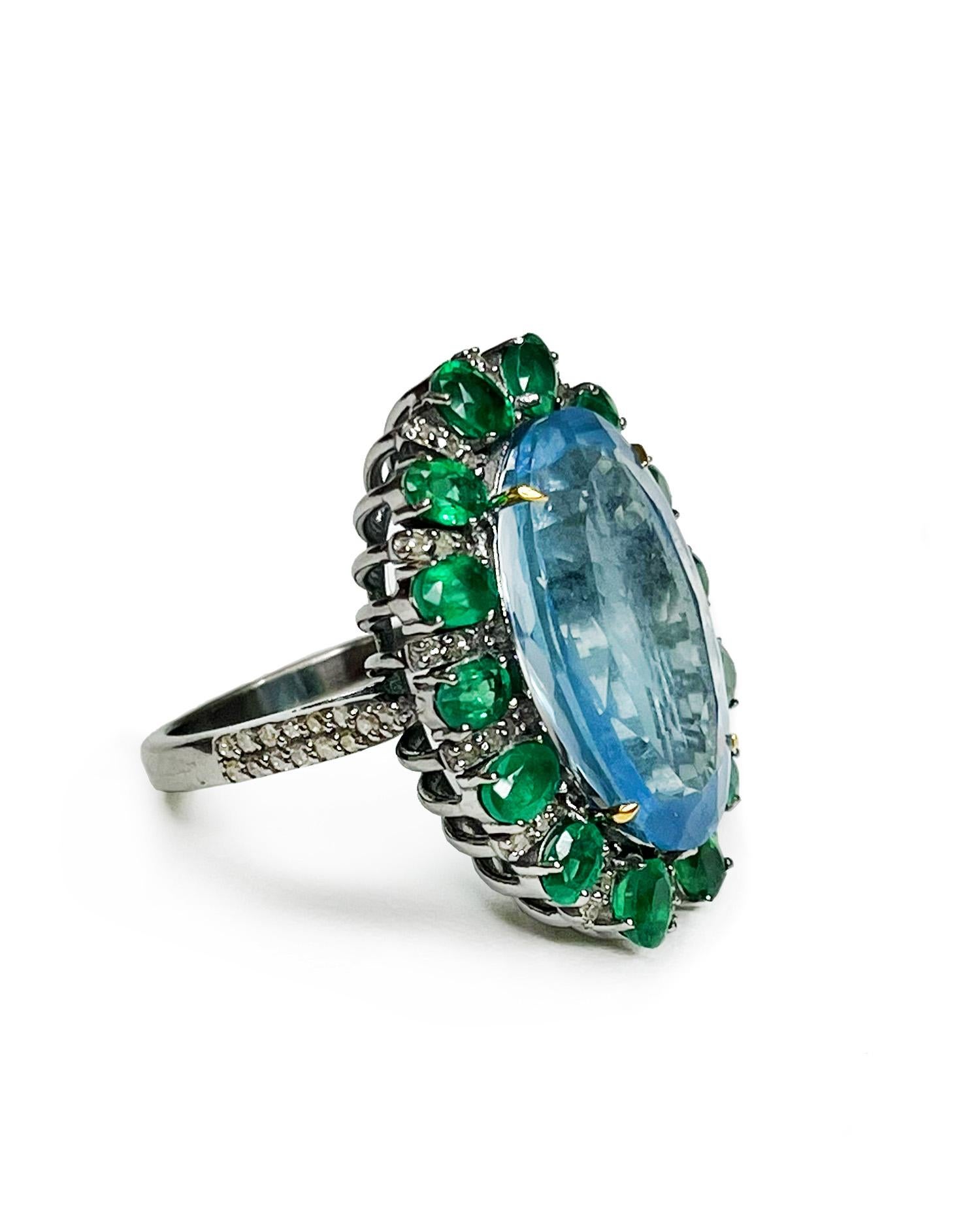 Intention: Showstopper

Dorian's Find: The Majesty Ring is the ultimate way to rejuvenate your jewelry collection for a fresh season. Stunning aquamarine is the birthstone for March and makes us think of clear days spent outside under blue skies.