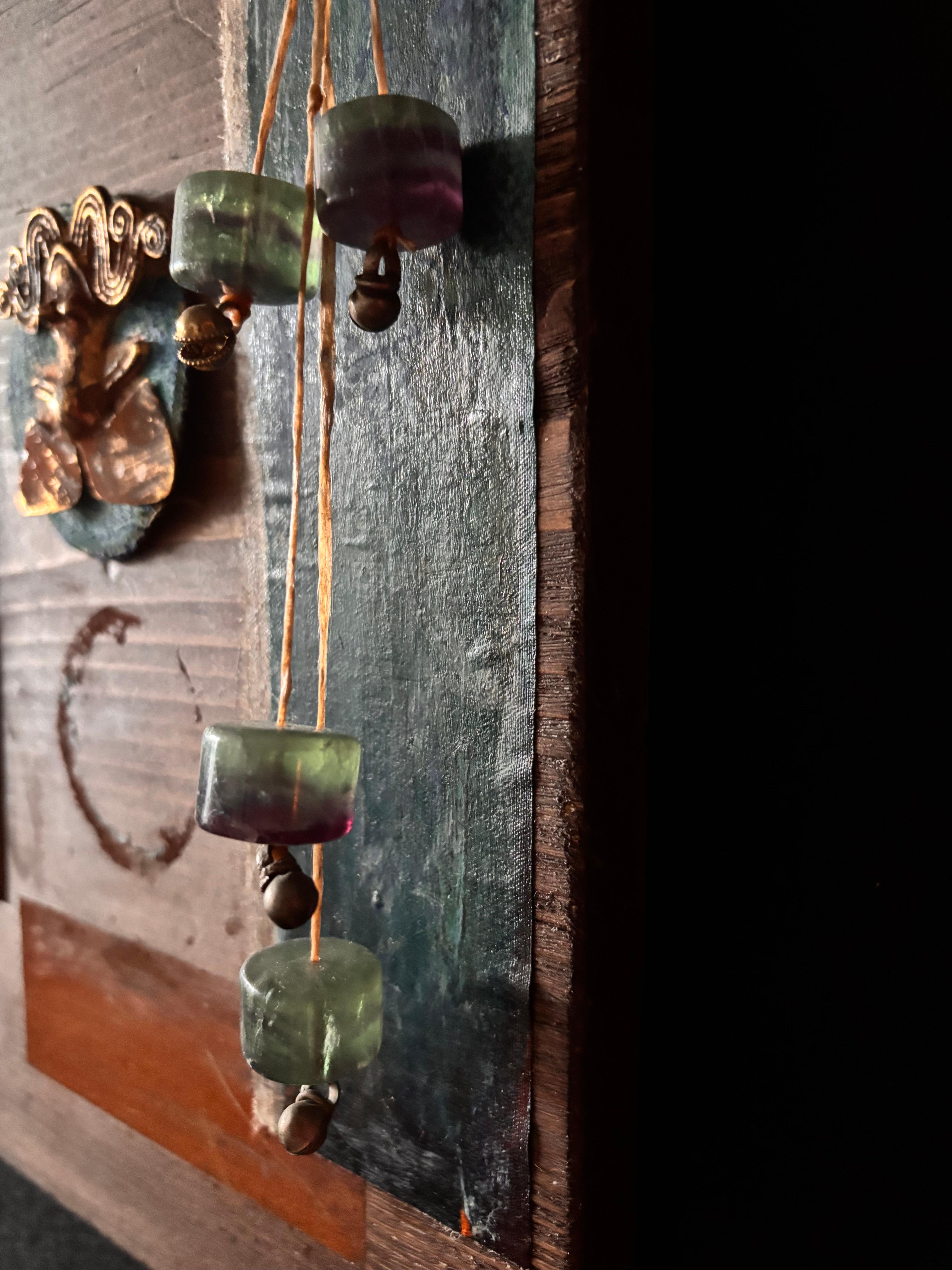 Artifacts of Various Realities -Tray 2 Found objects on wood For Sale 3