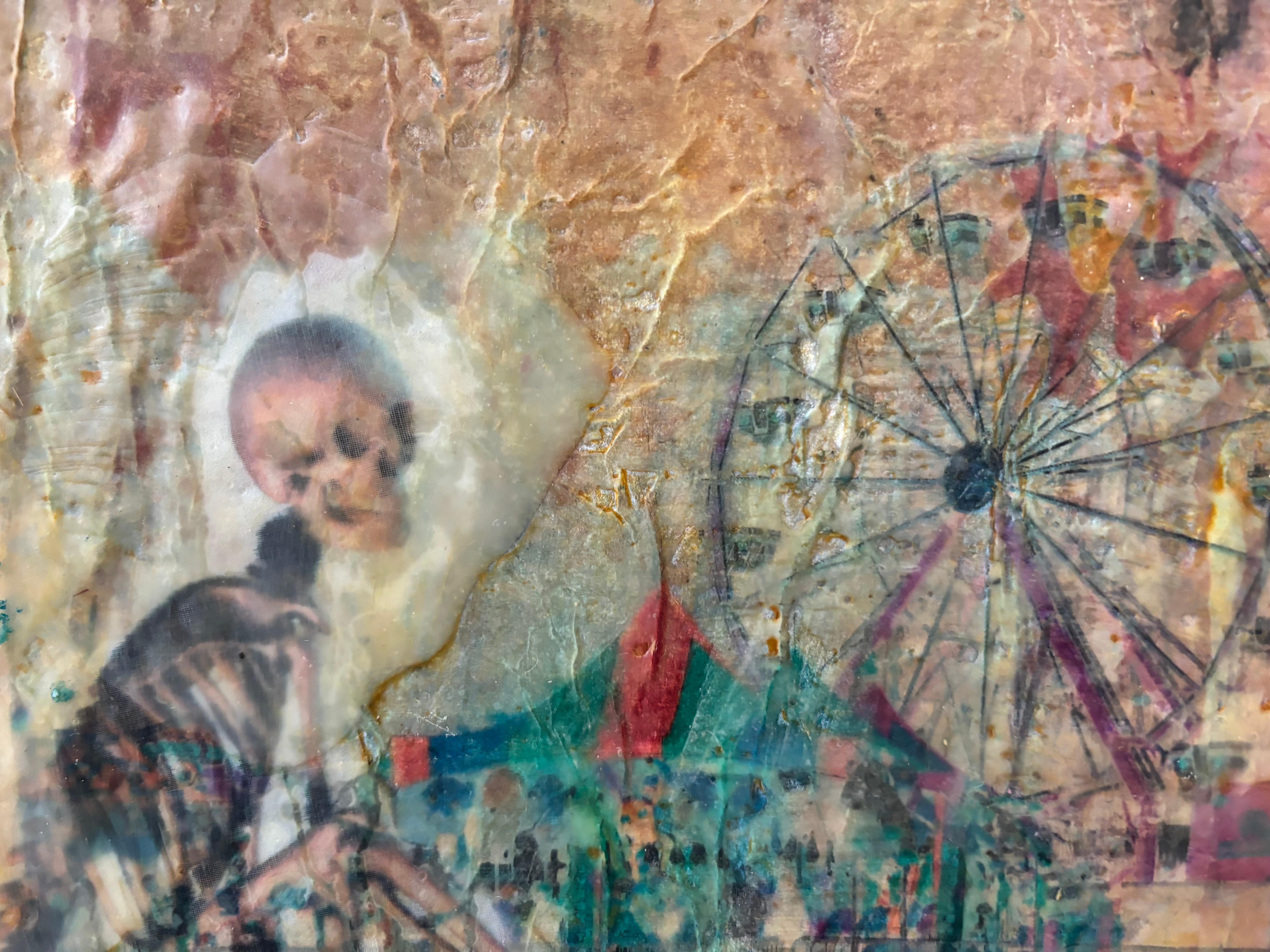 Die mediale Frau auf dem County Fair – Painting von Majio