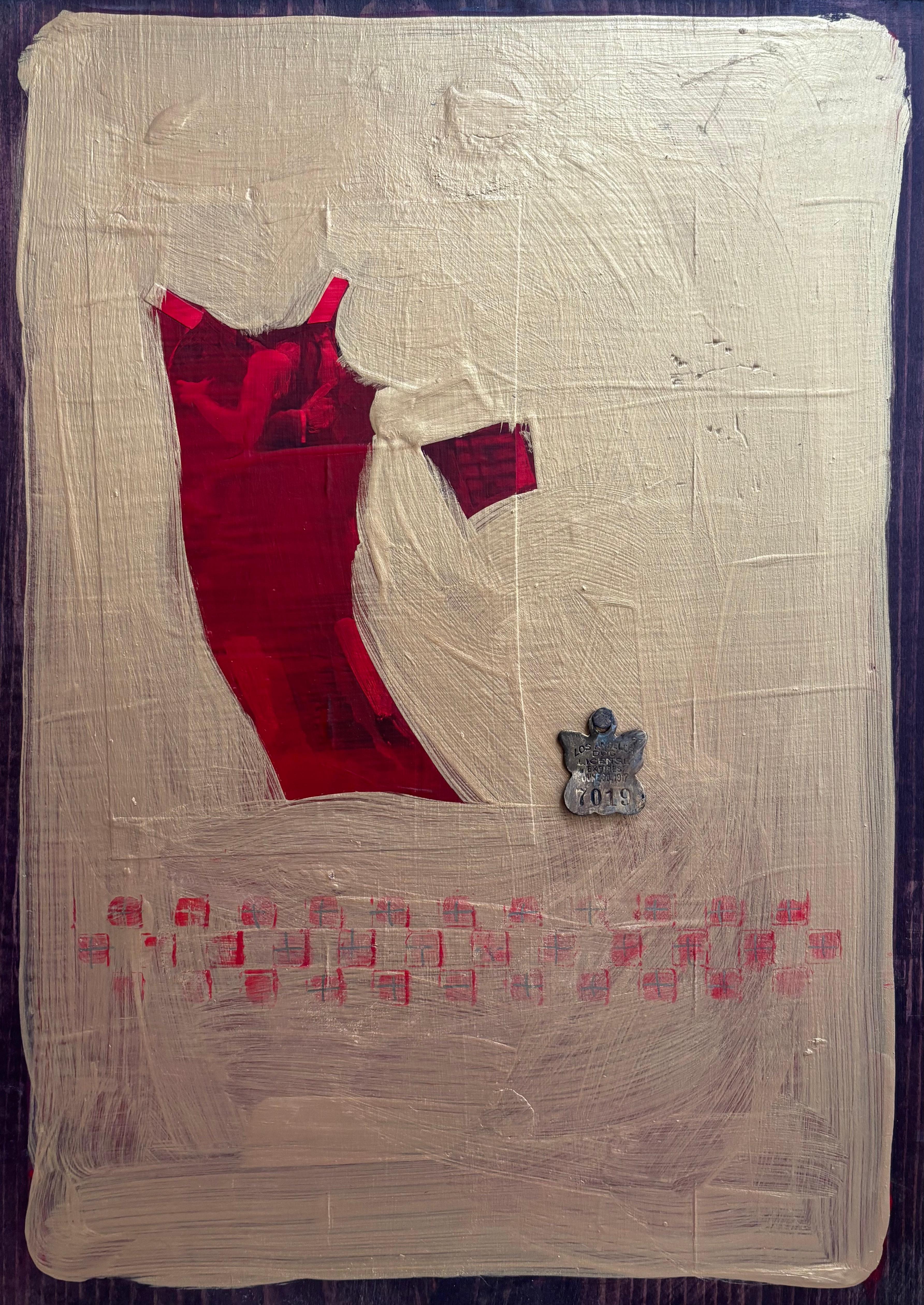 Wood I: Tango Papier Puppenserie: Diptychon Tango & Dolly-Dragonfly und Nummernschild Serie: Diptychon (Sonstige Kunststile), Mixed Media Art, von Majio