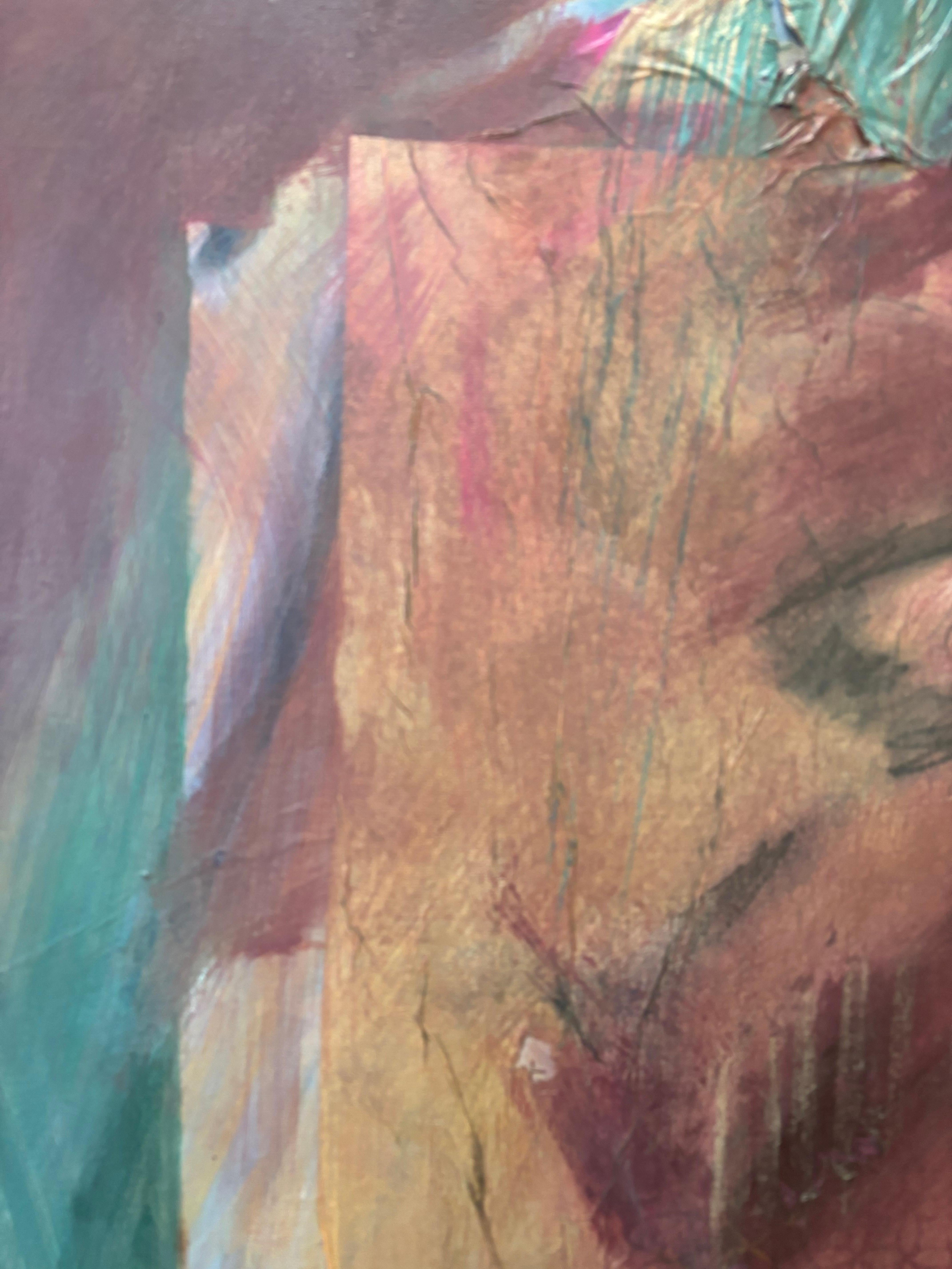 Abstract II Absence of Impetus - Gray Abstract Painting by Majio
