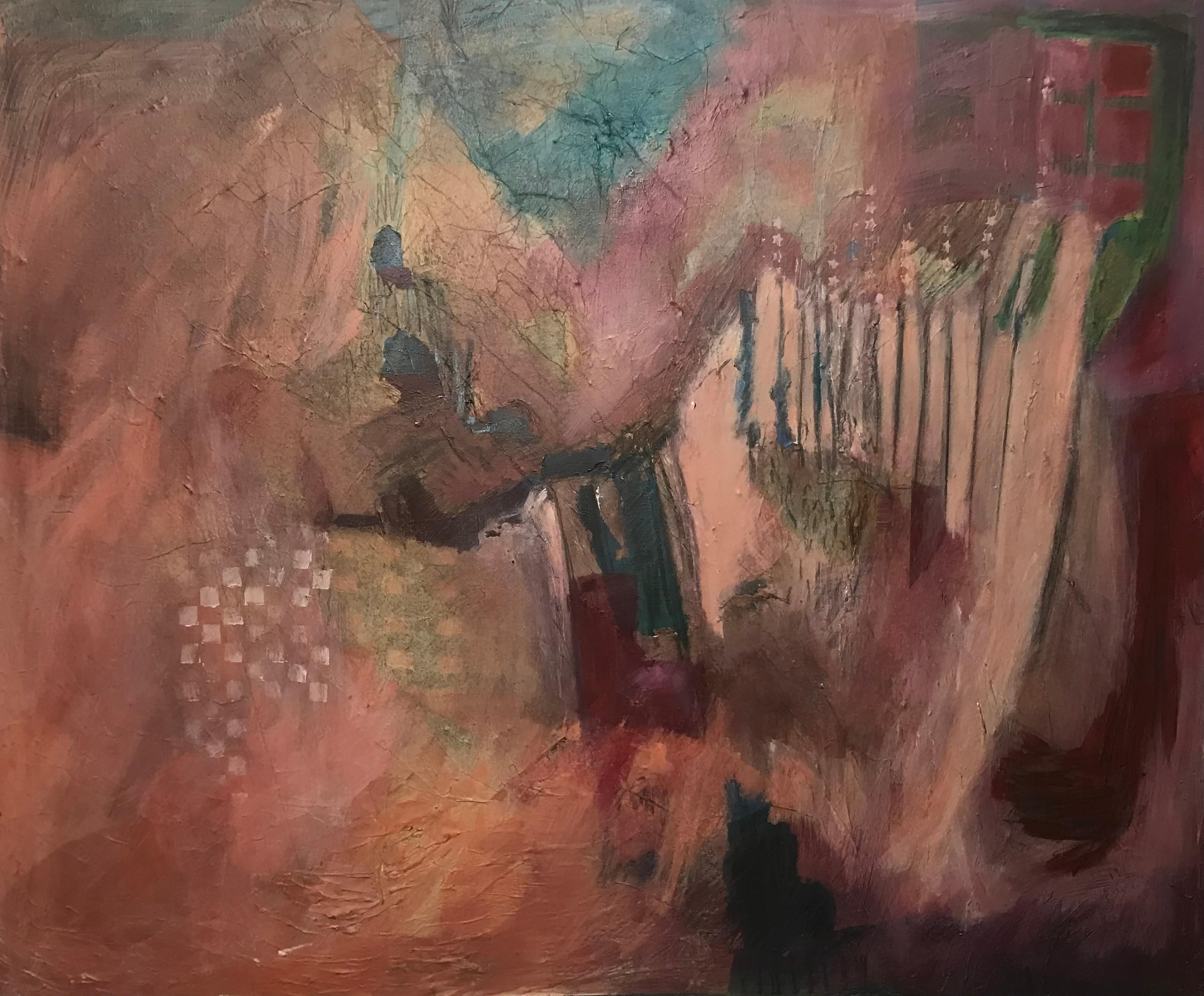 Majio Abstract Painting - Abstract II Edges Between