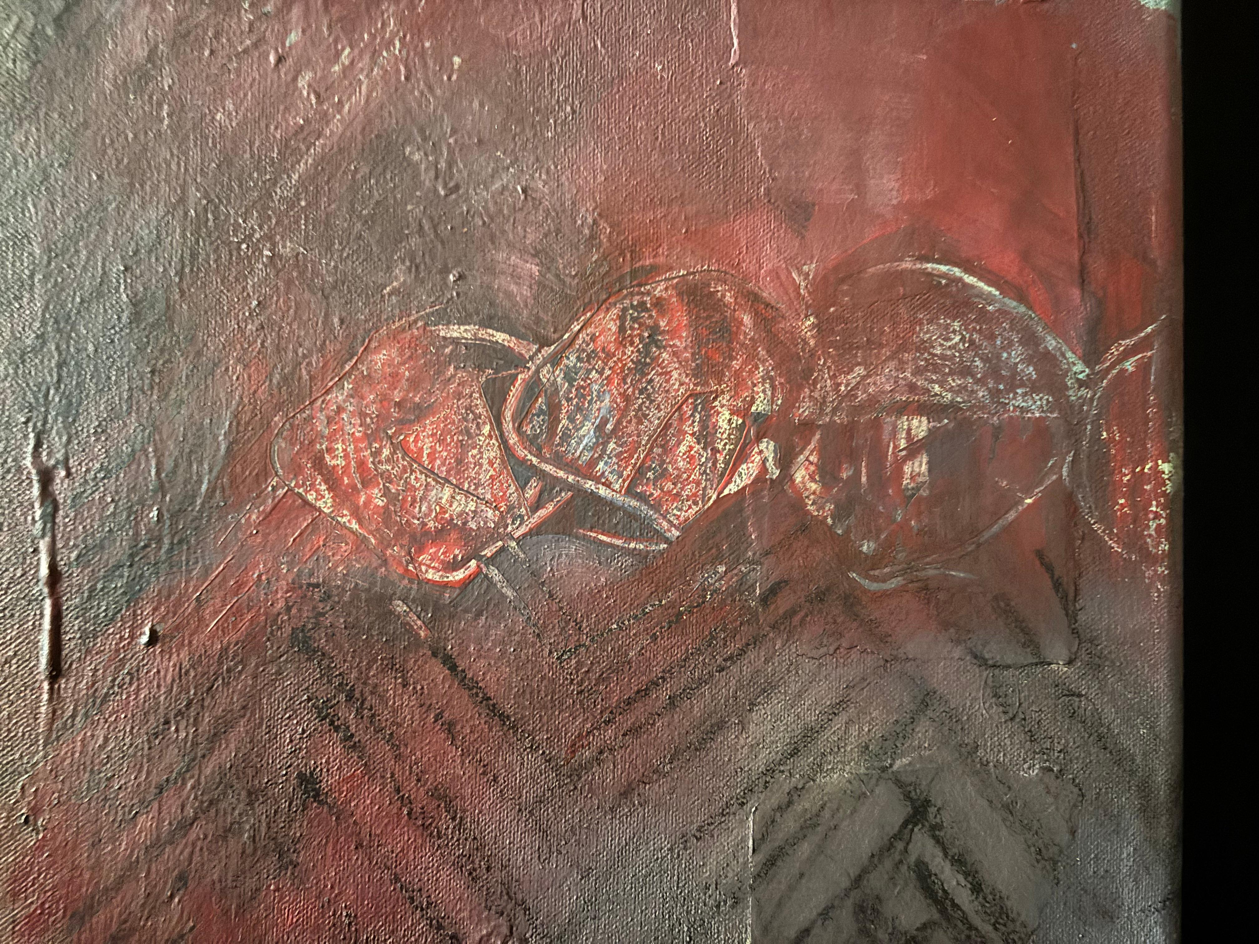 Semi astratti II - Abstract Painting Marrone di Majio