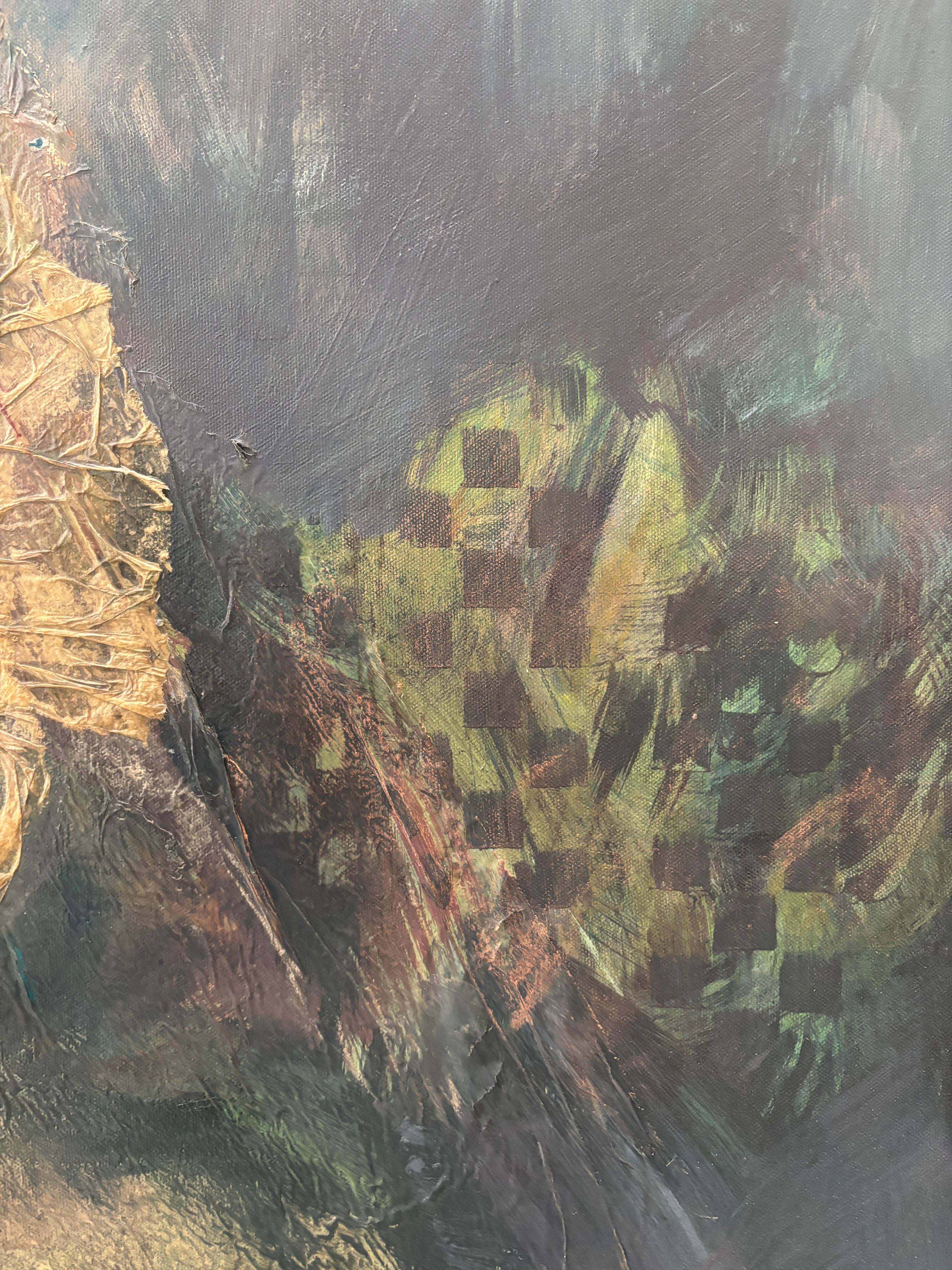 Astratto II Skyline - Abstract Painting Grigio di Majio