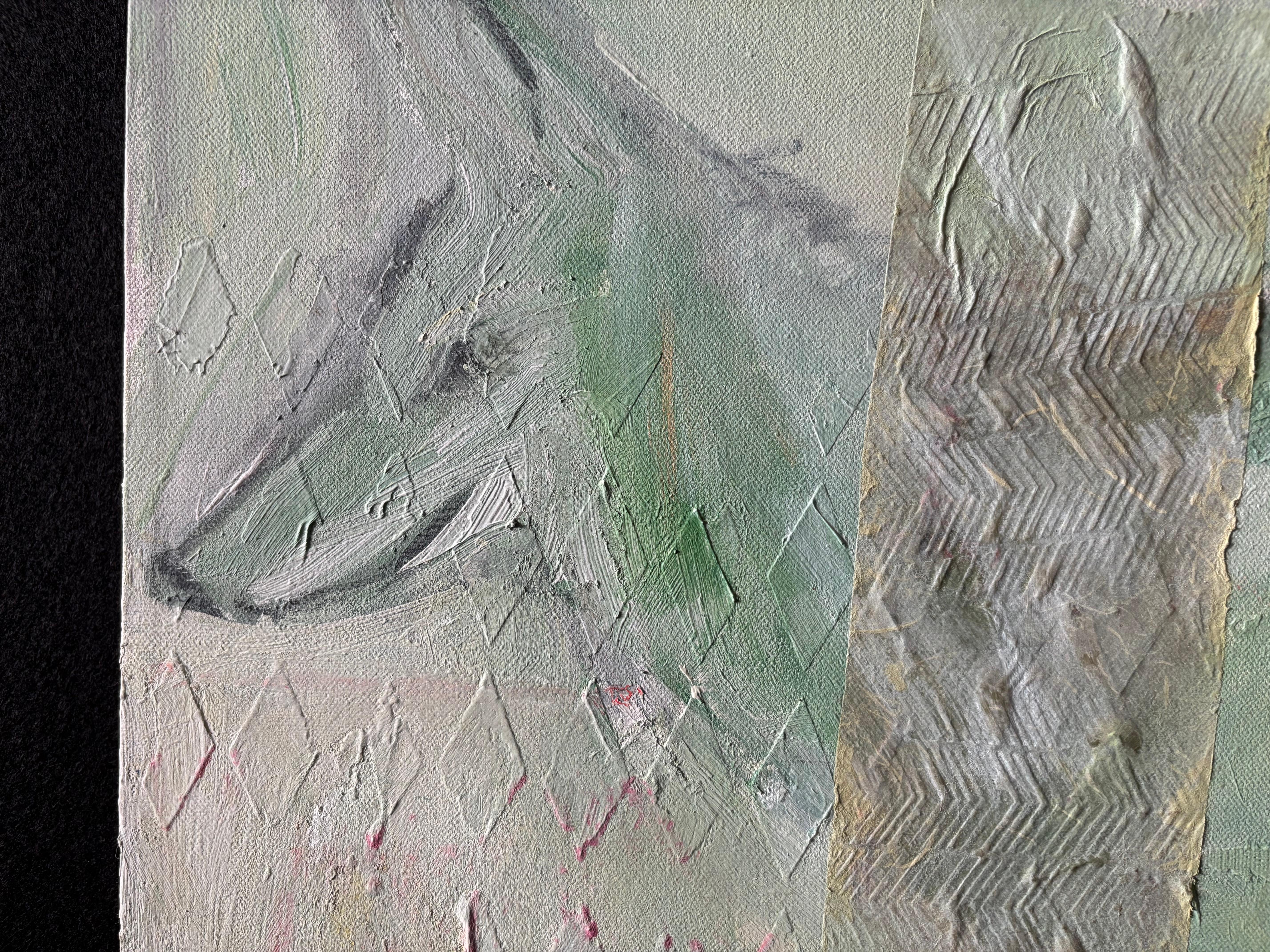 Tiere I: Koyote mit Leiter – Painting von Majio