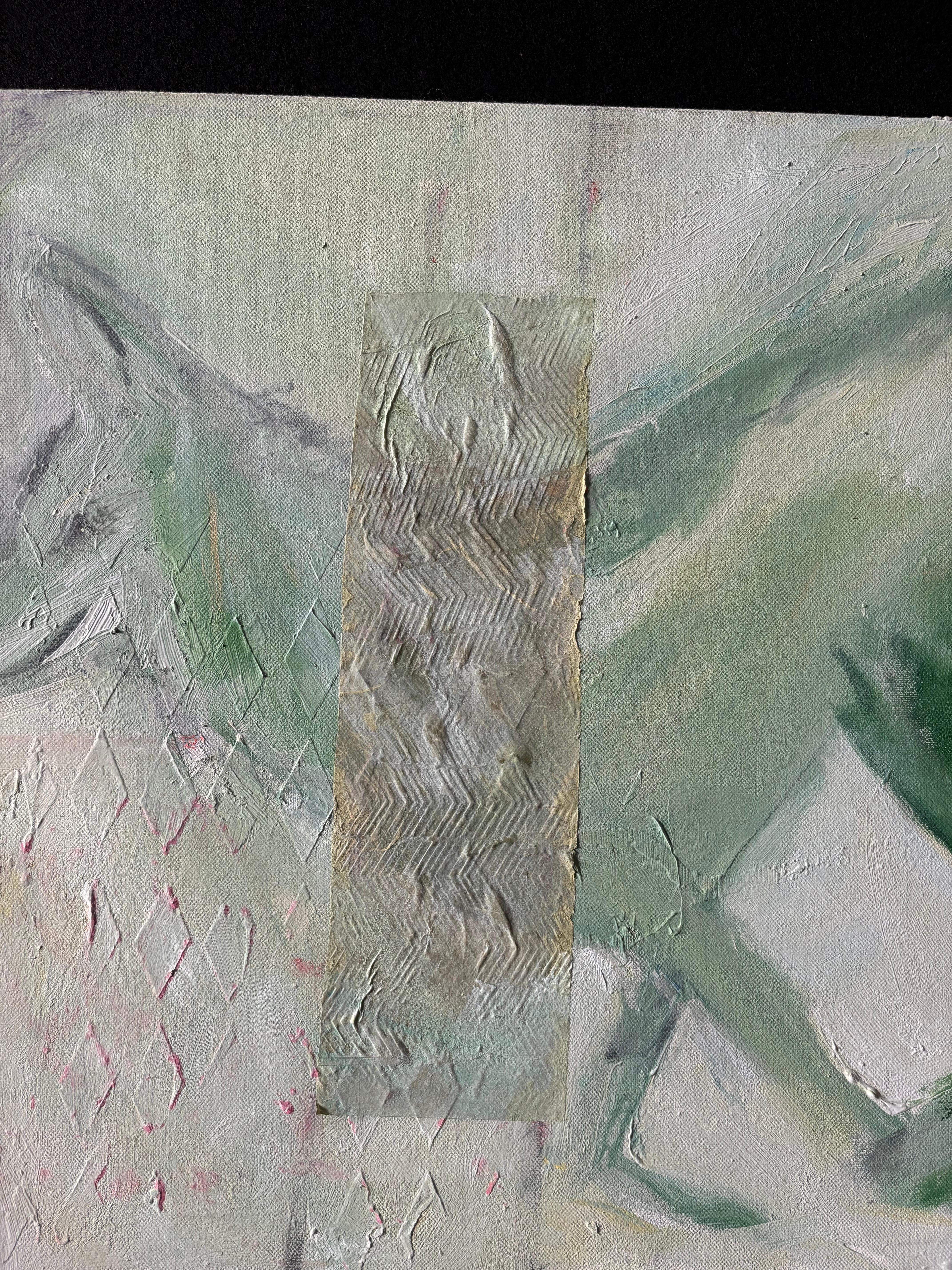 Tiere I: Koyote mit Leiter (Grau), Animal Painting, von Majio