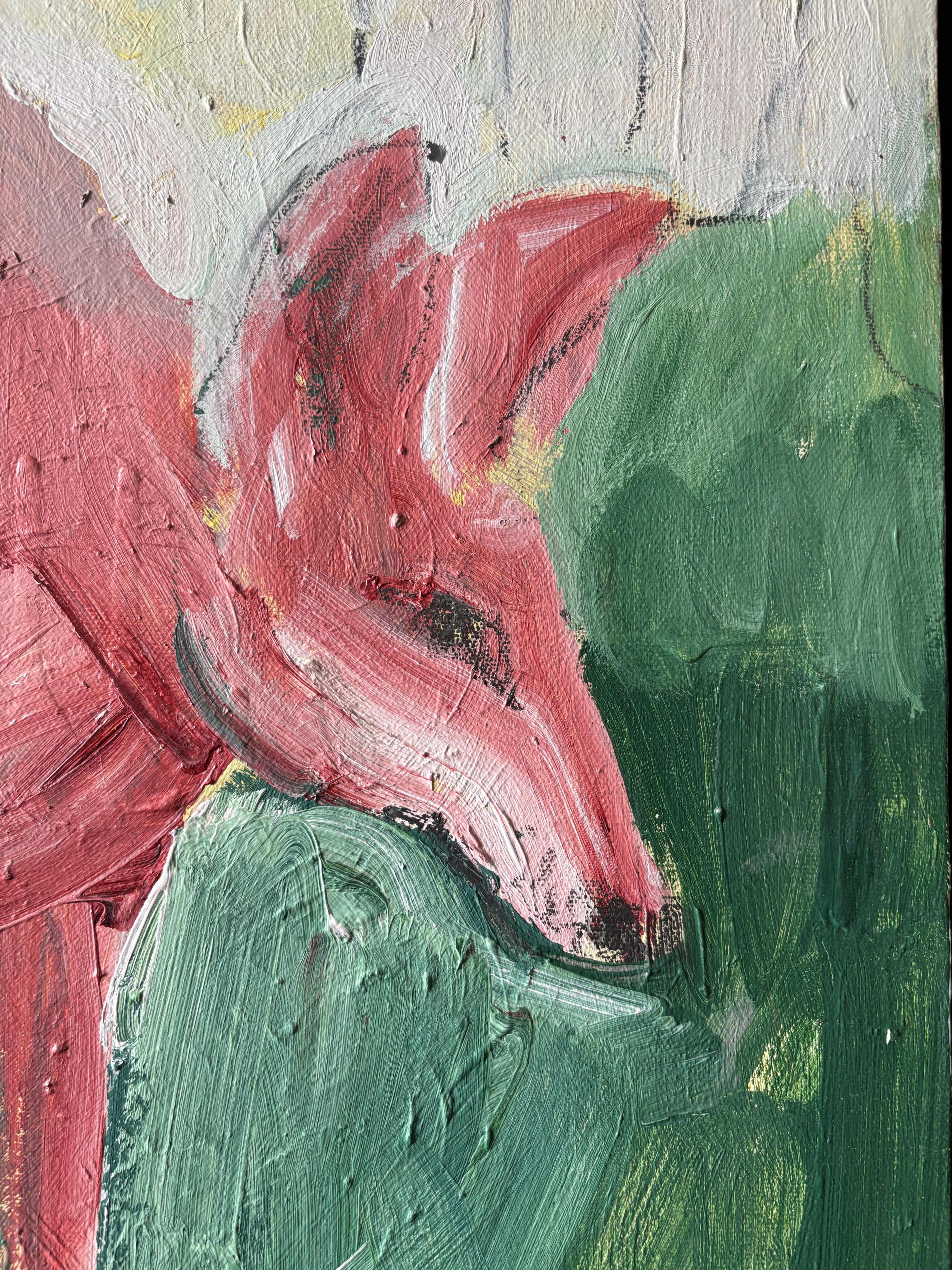Animals I: Young-Coyote-Out of Sorts - Painting by Majio