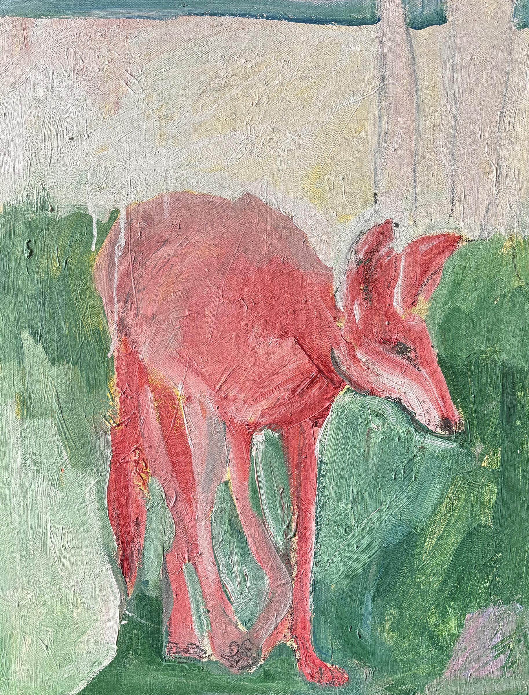 Majio Animal Painting - Animals I: Young-Coyote-Out of Sorts