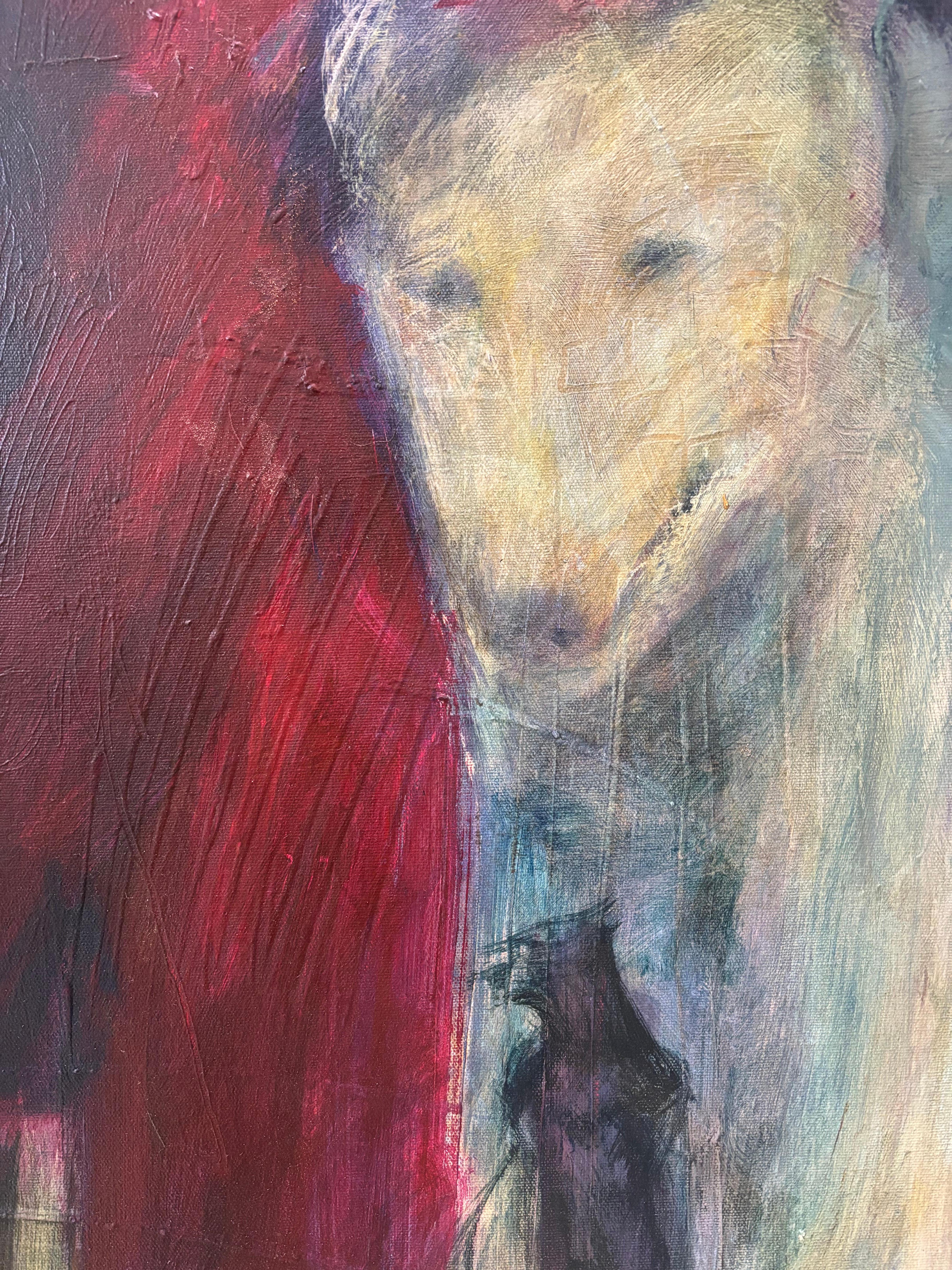 Tiere II: Der werdende Bär (Schwarz), Animal Painting, von Majio