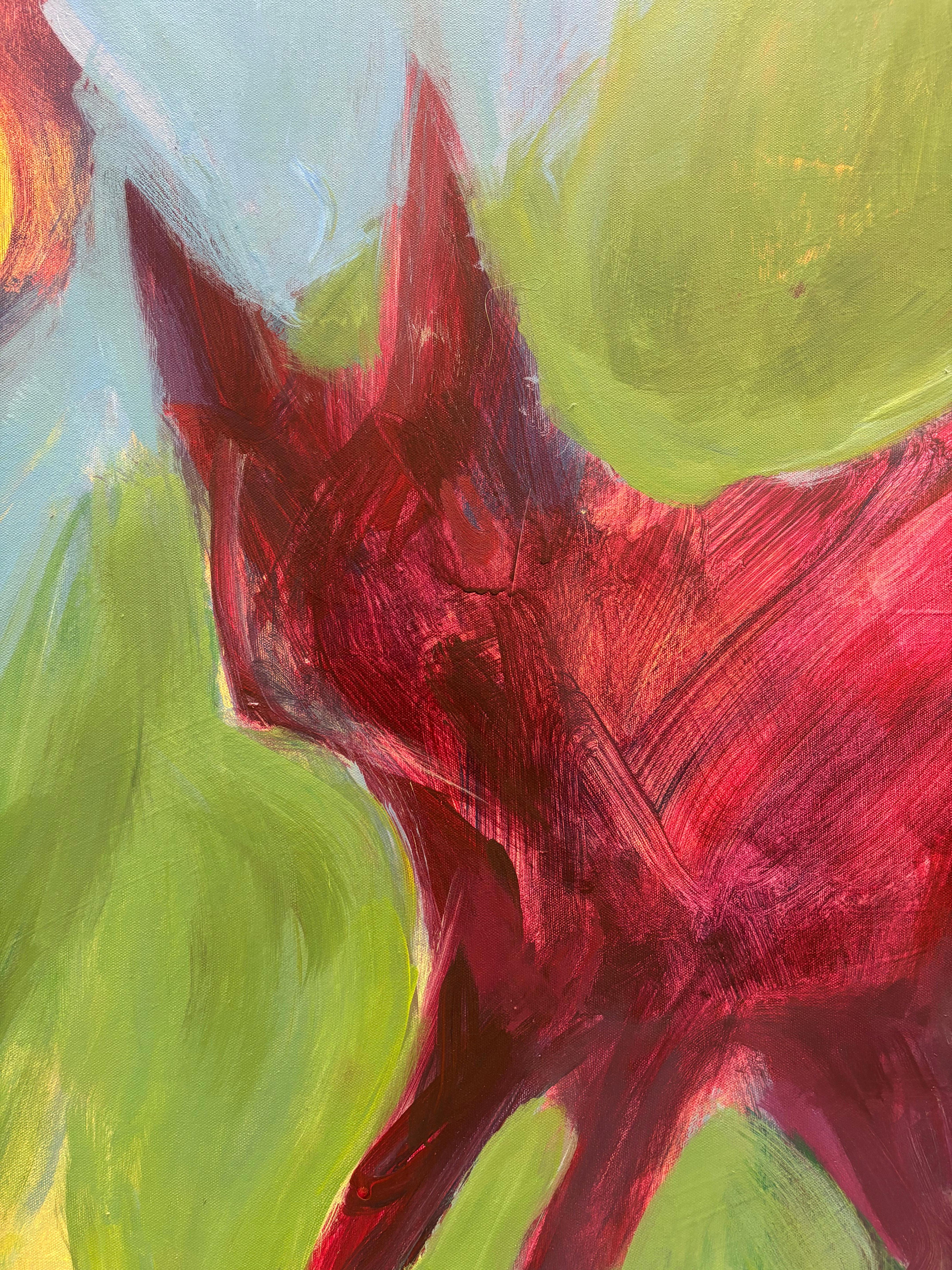 Tiere II: Fuchs Divination – Painting von Majio