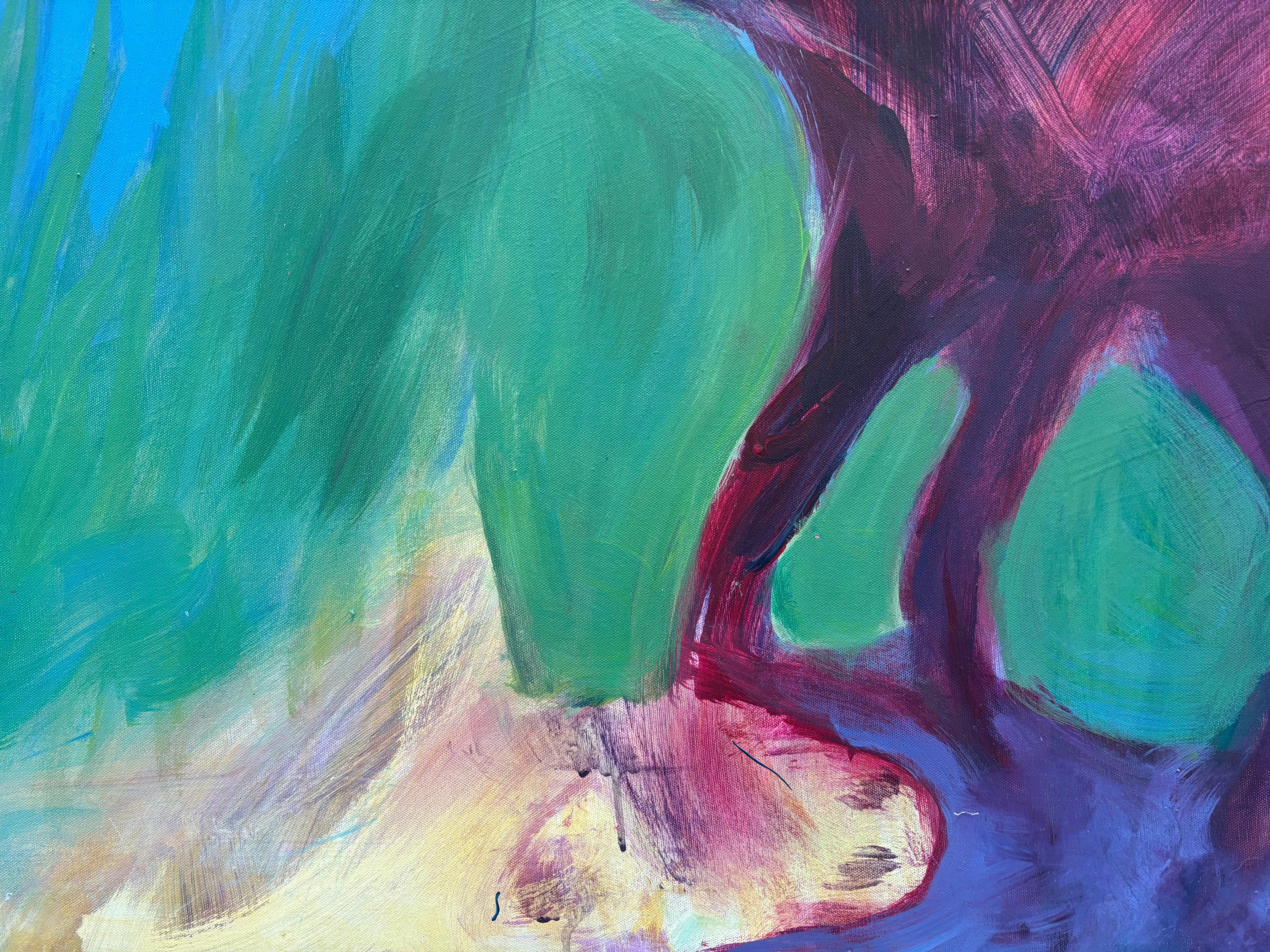 Tiere II: Fuchs Divination (Blau), Animal Painting, von Majio