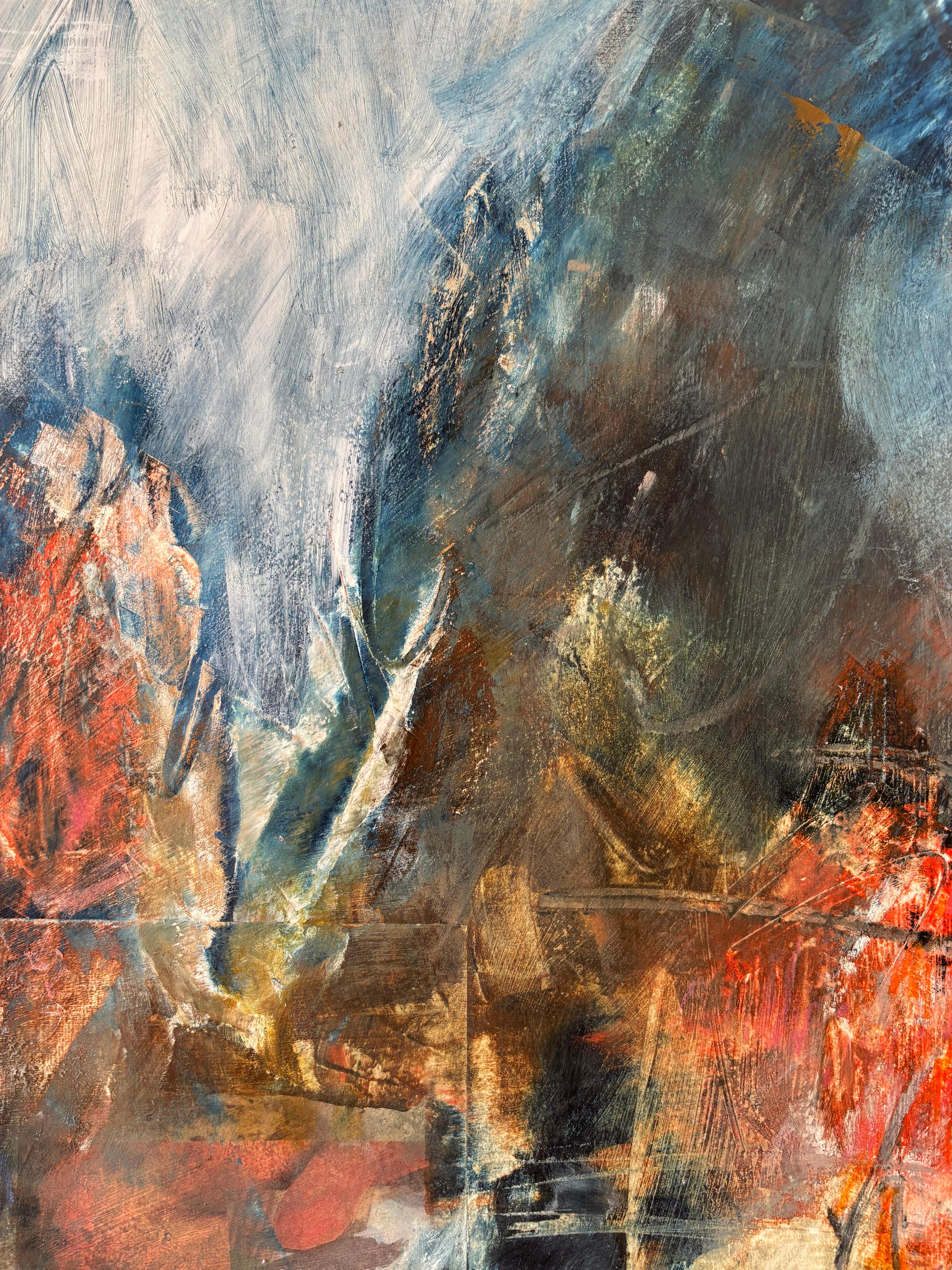 Climate Complexity - Black Abstract Painting by Majio