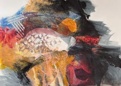 Cobble Stone Collaboration, Impasto-Struktur, Monodrucke, Sumi-Tinte, Seidenpapier