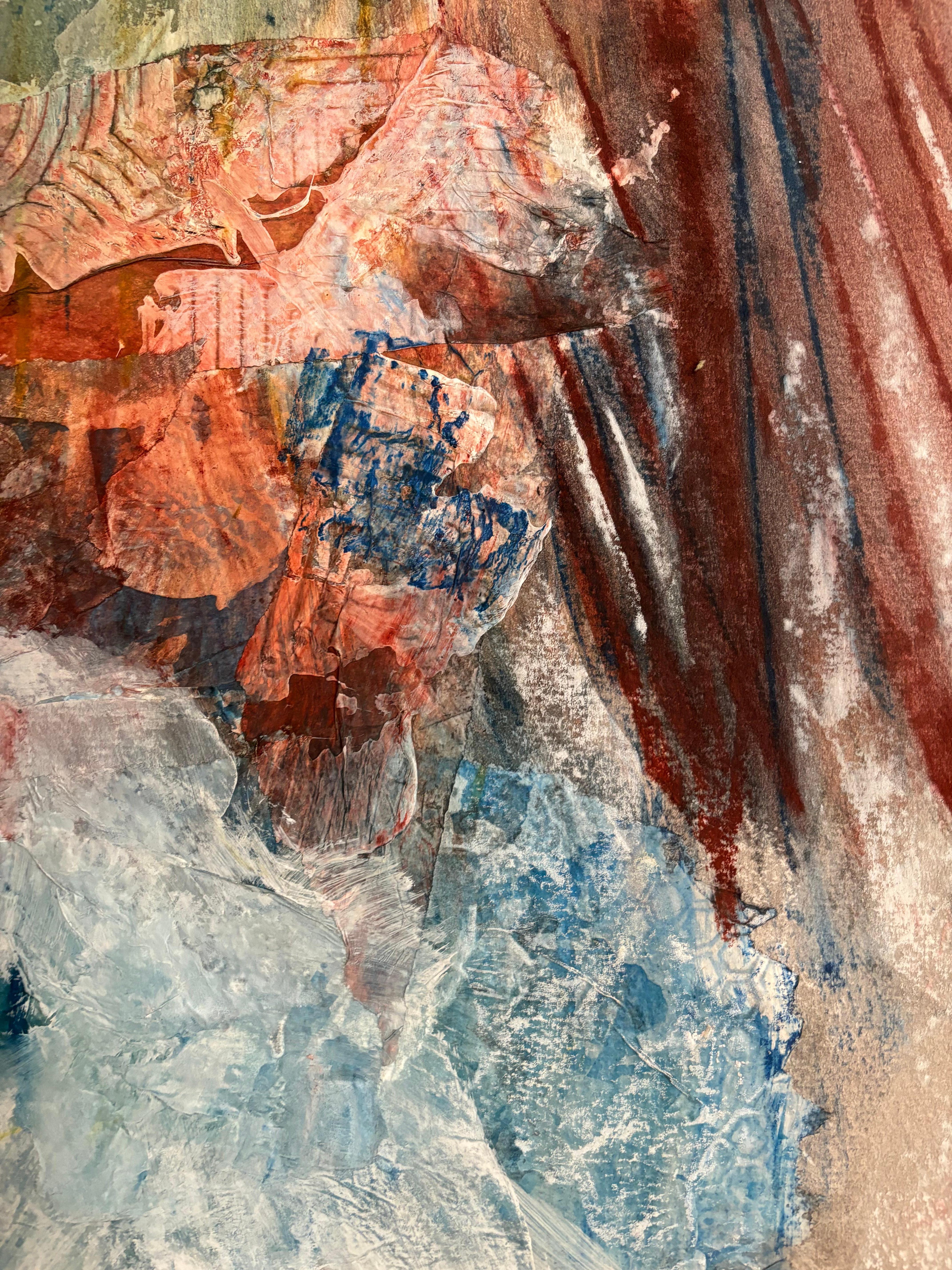 Diptych Comfortable in the Liminal - Abstract Painting by Majio
