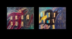 Diptych Crows with Doors