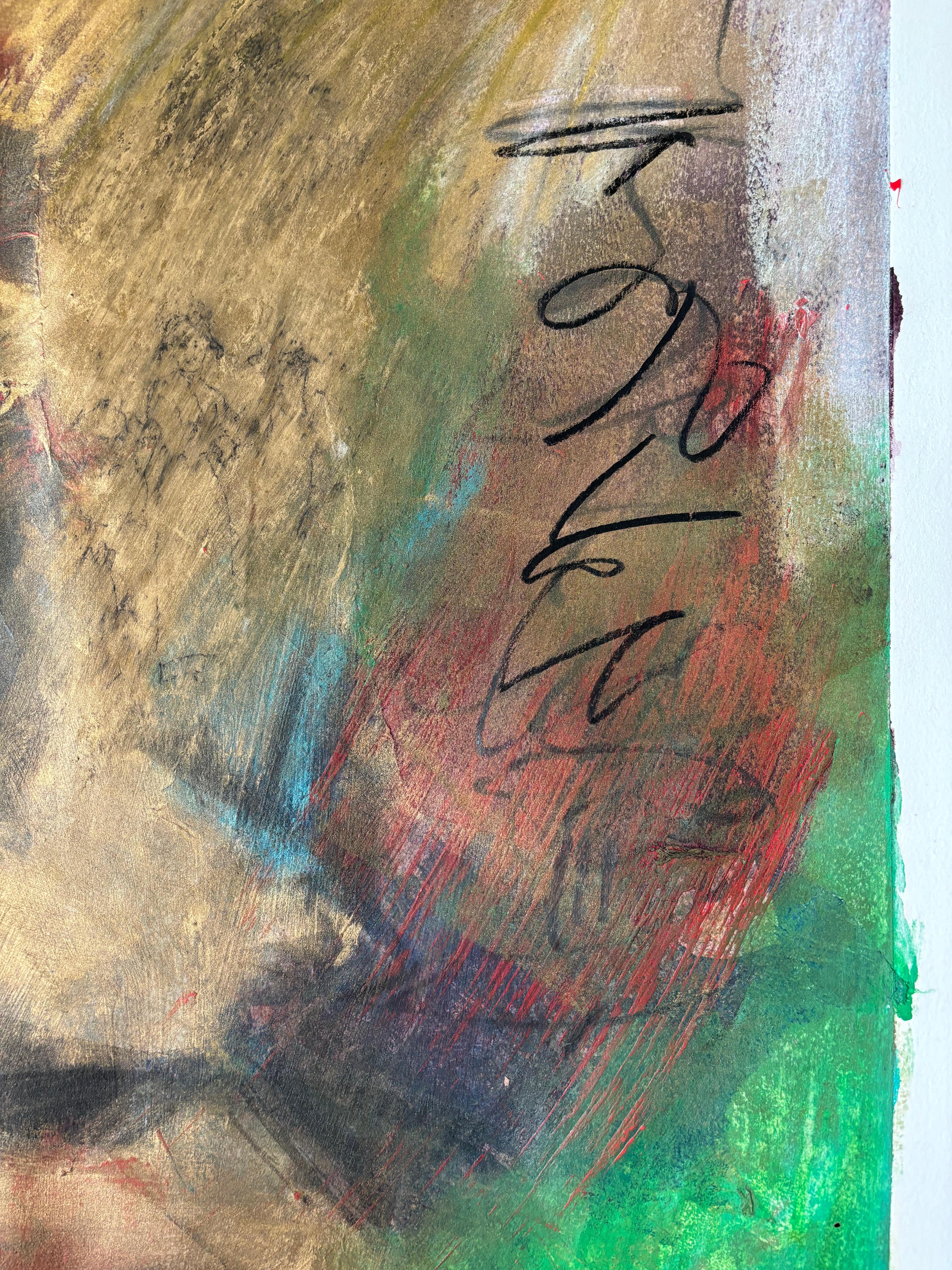 La pittura acrilica con Art Graf idrosolubile e la grafite esaltano l'immediatezza dei segni in questa serie di dittici su carta. Art Graf è disponibile in quadrati da sarto, che si adattano facilmente alla mano per utilizzare i bordi o i lati