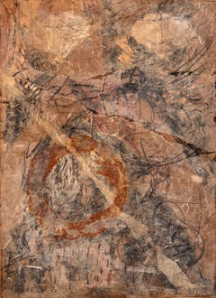 Diptychon Lost and Found, Graphit, Kaltwachs, Gewebe und Maulbeerpapier auf Arches