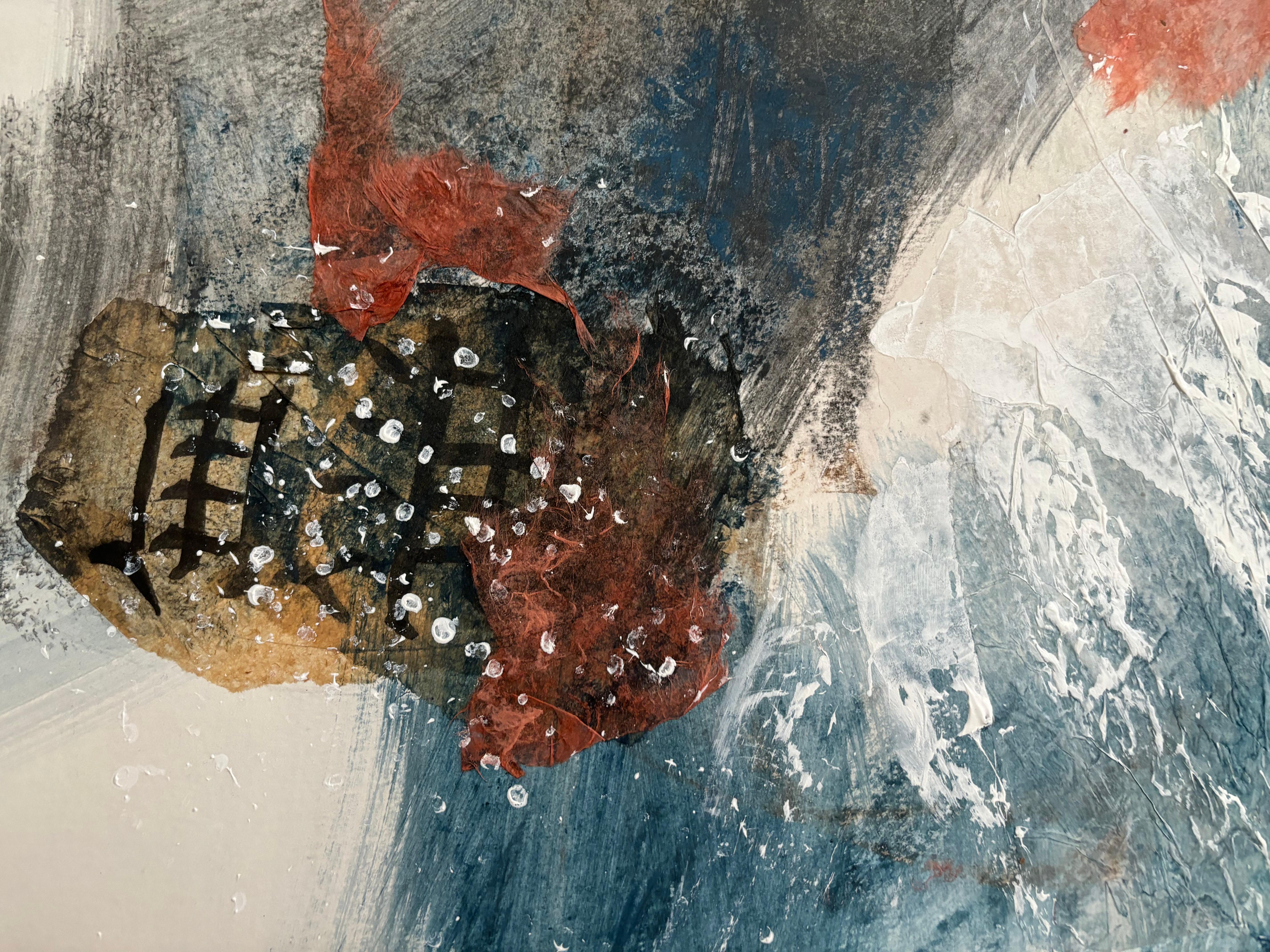 La pittura acrilica con Art Graf idrosolubile e la grafite esaltano l'immediatezza dei segni in questa serie di dittici su carta. Art Graf è disponibile in quadrati da sarto, che si adattano facilmente alla mano per utilizzare i bordi o i lati