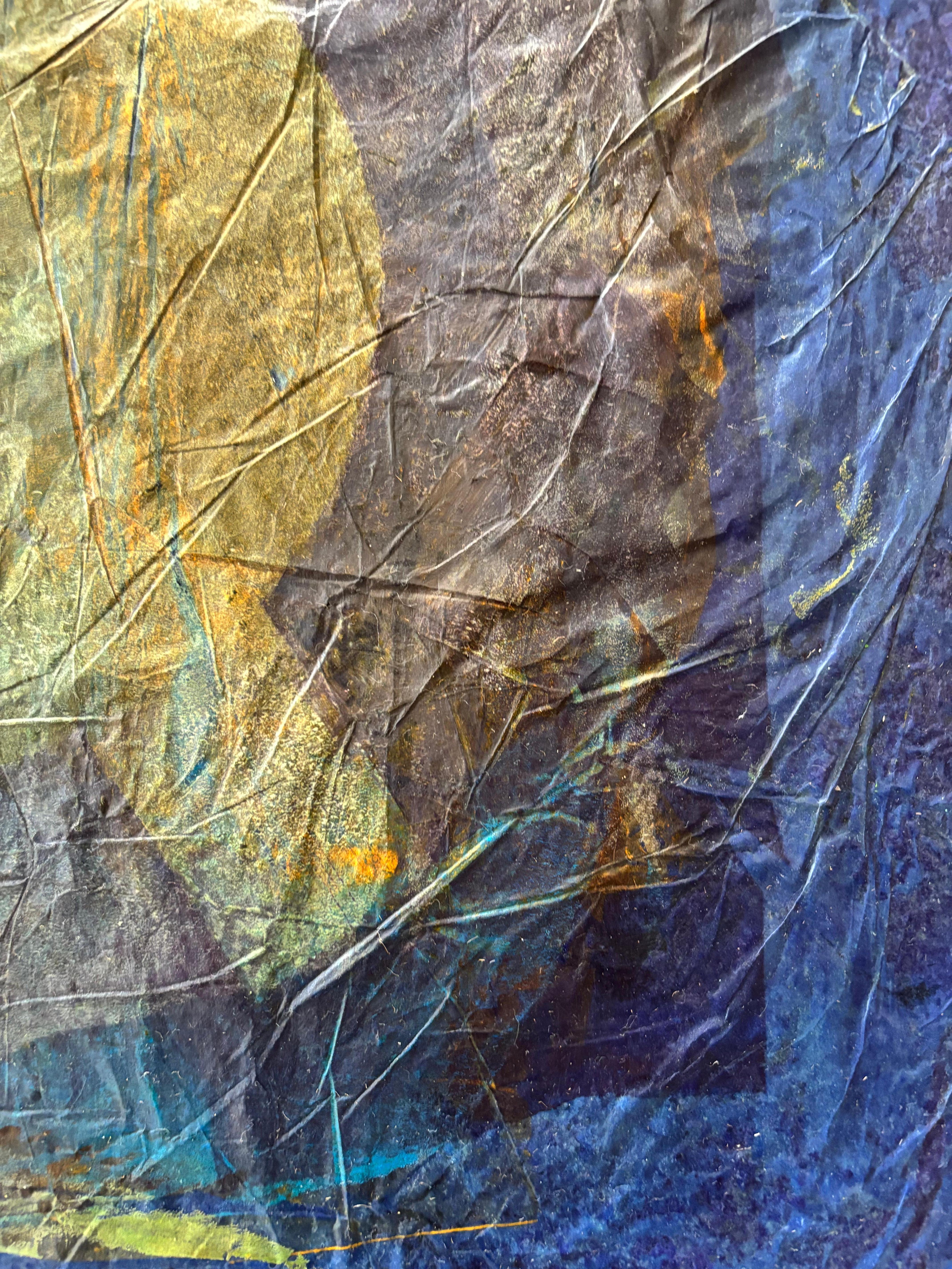 Diptychon Ribs of Tyme Kaltwachs, Monoprints, Ölstift auf Leinwand im Angebot 1
