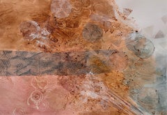 Díptico Búsqueda ritual, papel de seda, colorantes naturales, grafito, empaste Arches