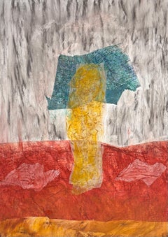 Diptychon San Miguel El Tremor, Art Graf, Graphitabreibungen, Seidenpapier.