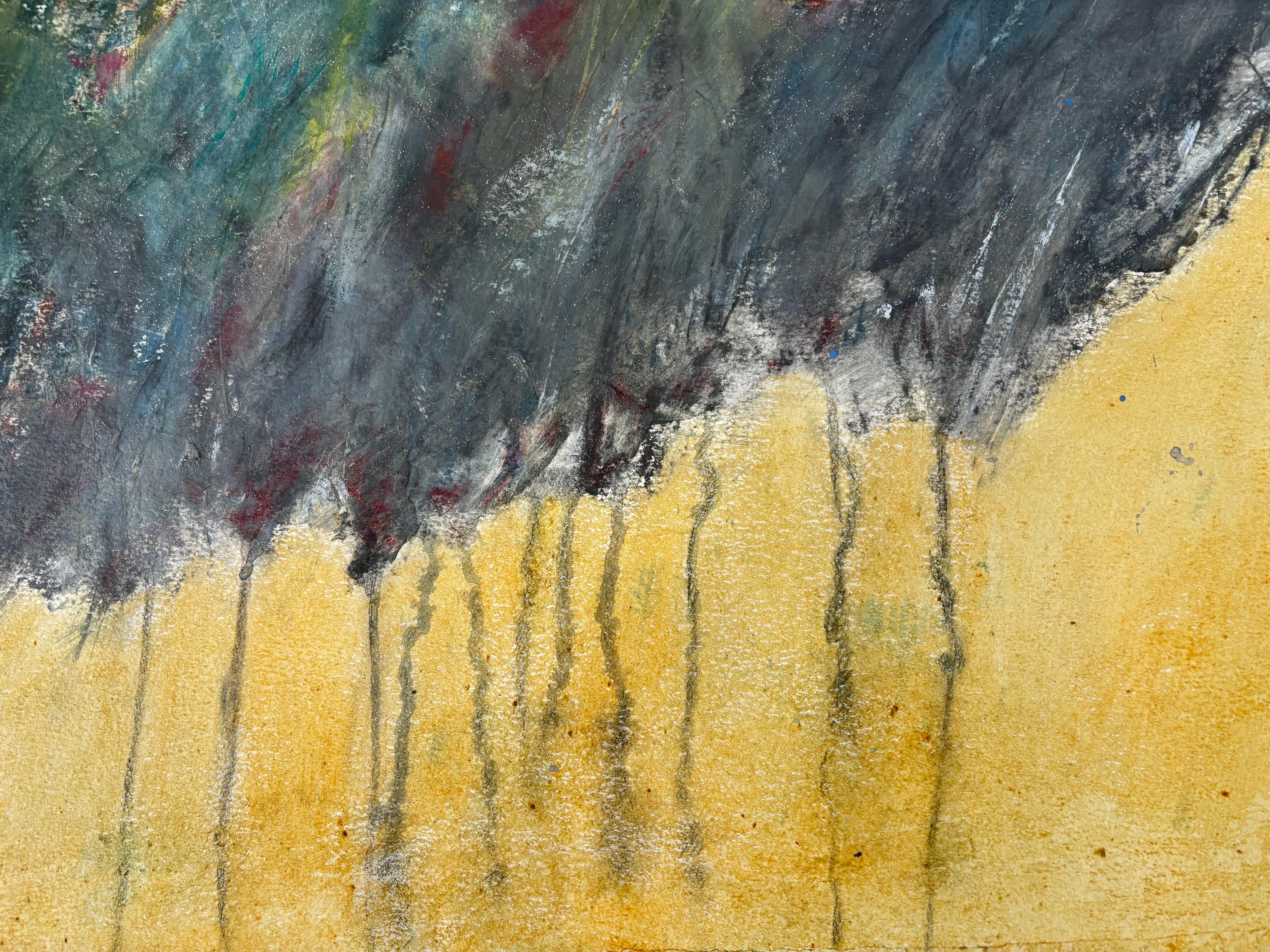 La pittura acrilica con Art Graf idrosolubile e la grafite esaltano l'immediatezza dei segni in questa serie di dittici su carta. Art Graf è disponibile in quadrati da sarto, che si adattano facilmente alla mano per utilizzare i bordi o i lati