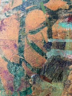 Encapsulation of Tyme - Kaltwachs, Monoprints, Ölstift auf Leinwand