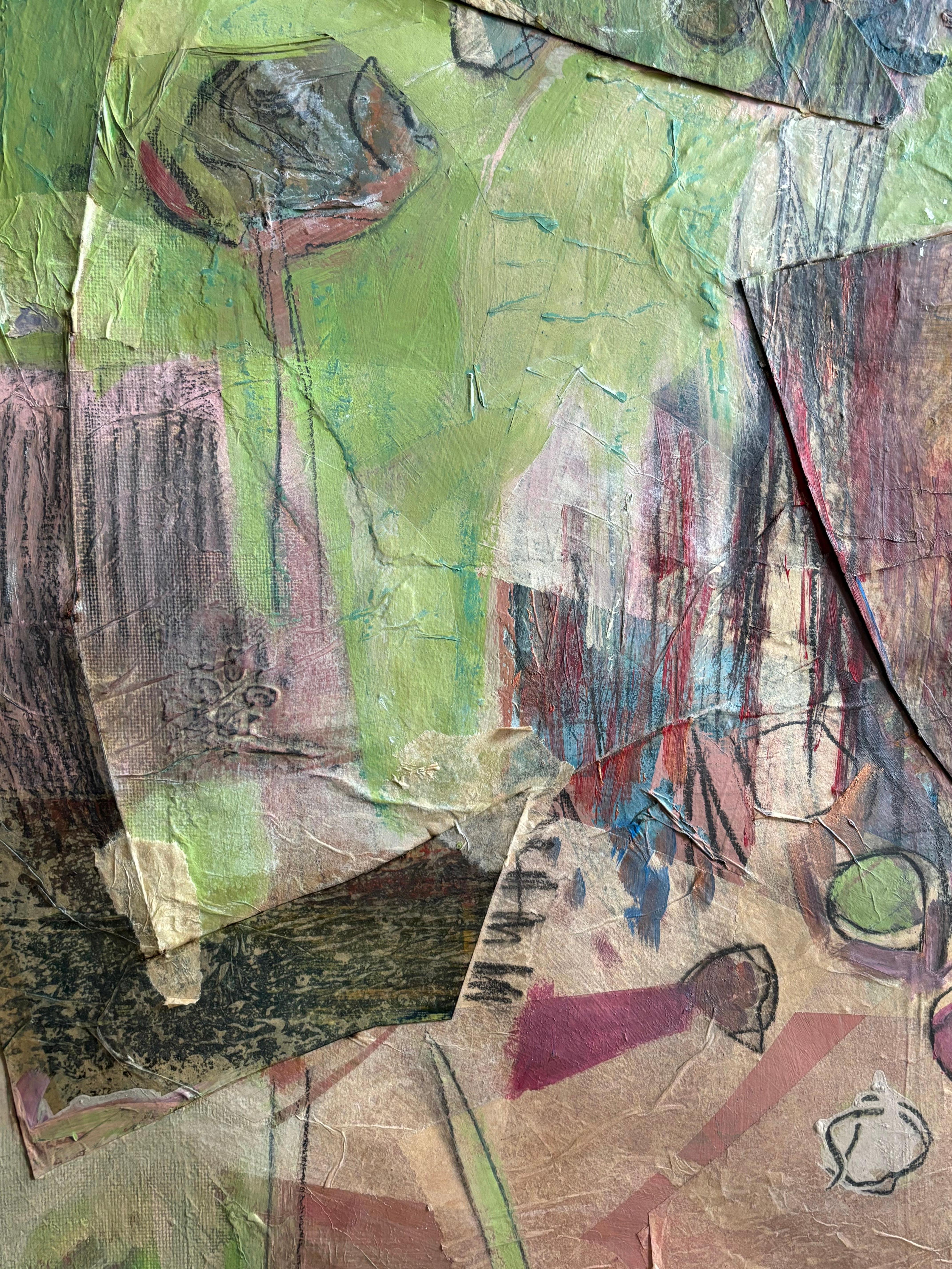 Abstract I: Serie a ventaglio: Ventaglio-Irreverenza - Painting Astratto di Majio