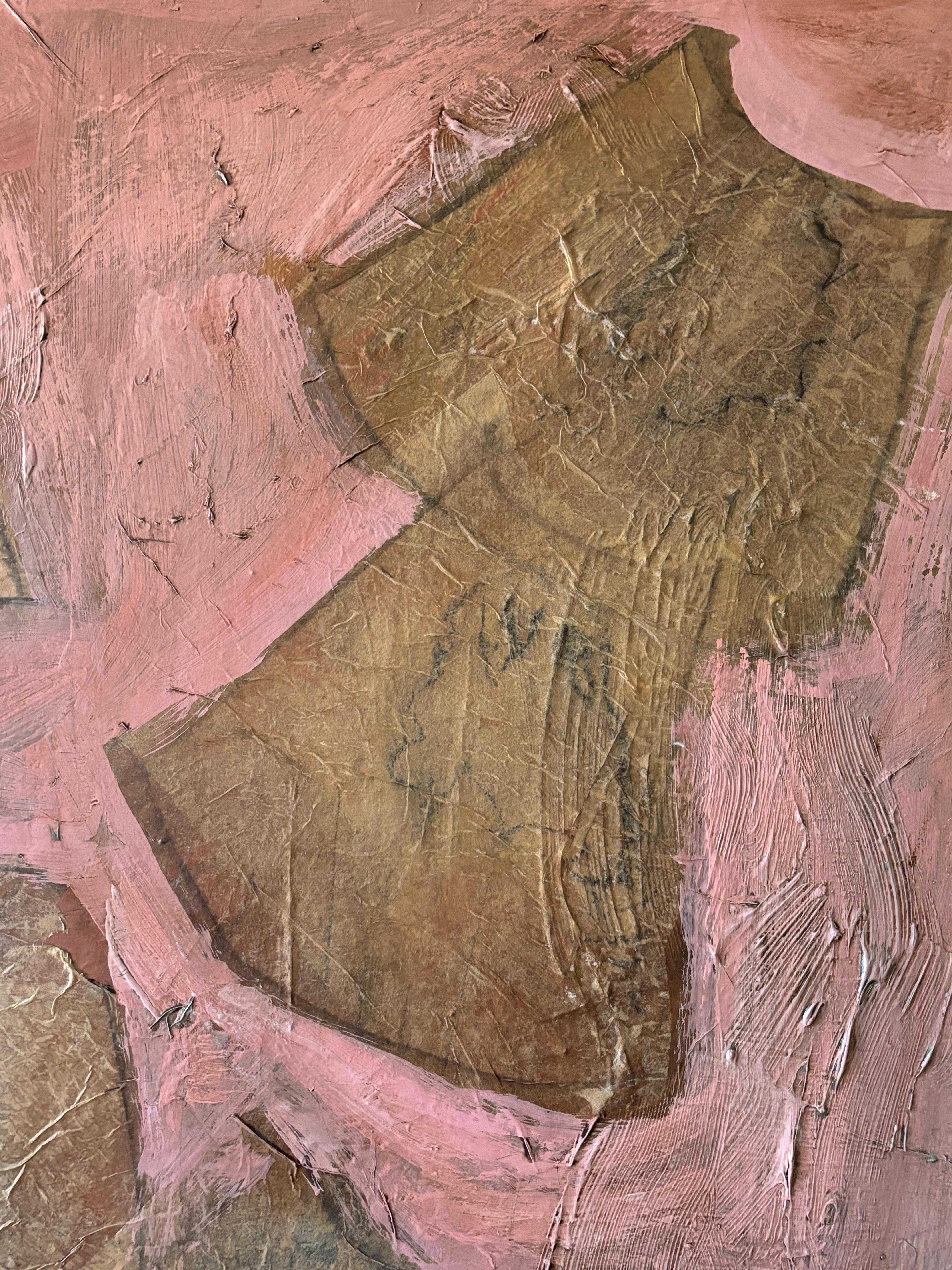 Abstract I: Serie a ventaglio: Sfumature e potenza - Abstract Painting Marrone di Majio