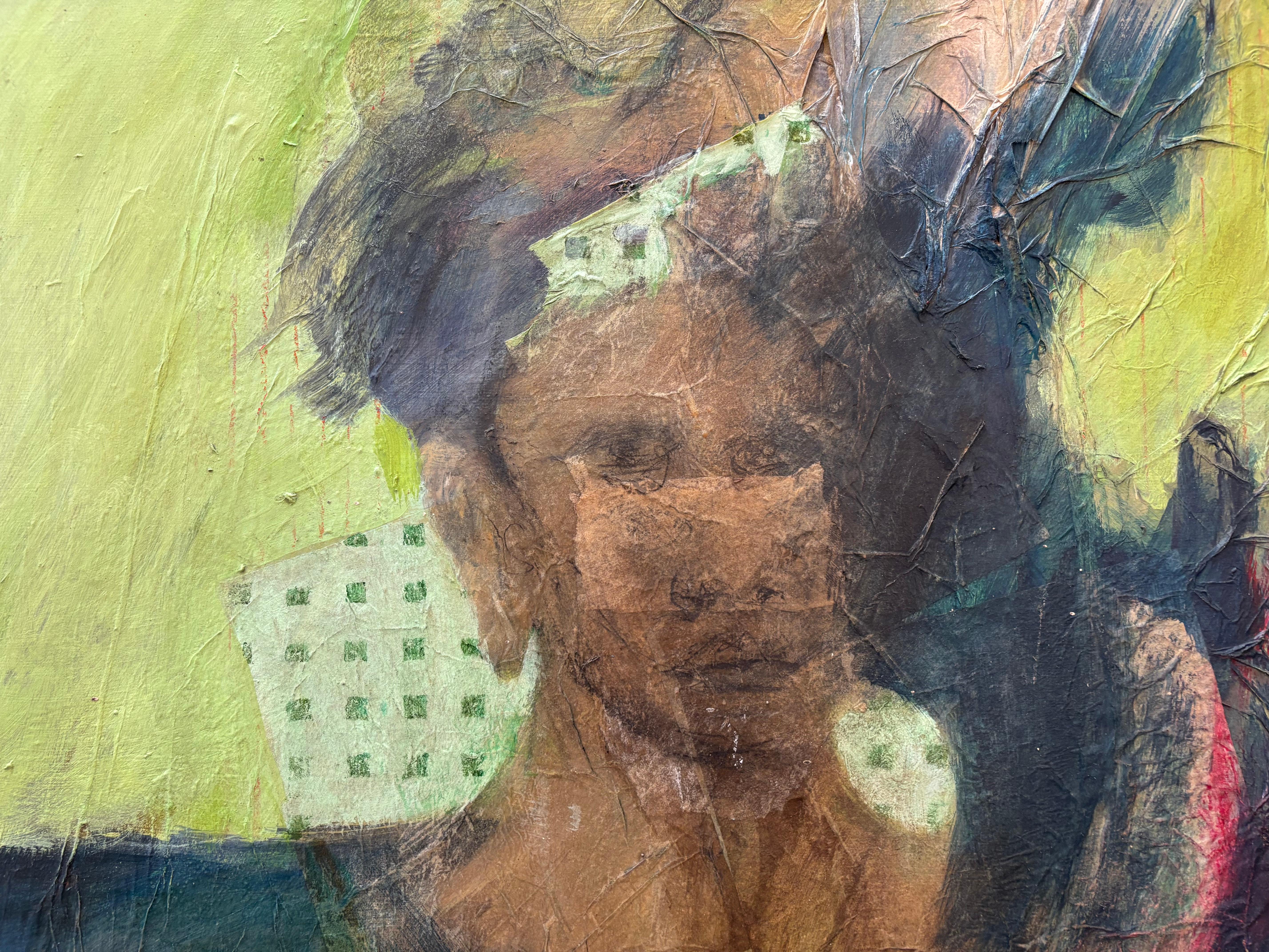 Figurative I Bedouin Angel - Other Art Style Painting by Majio