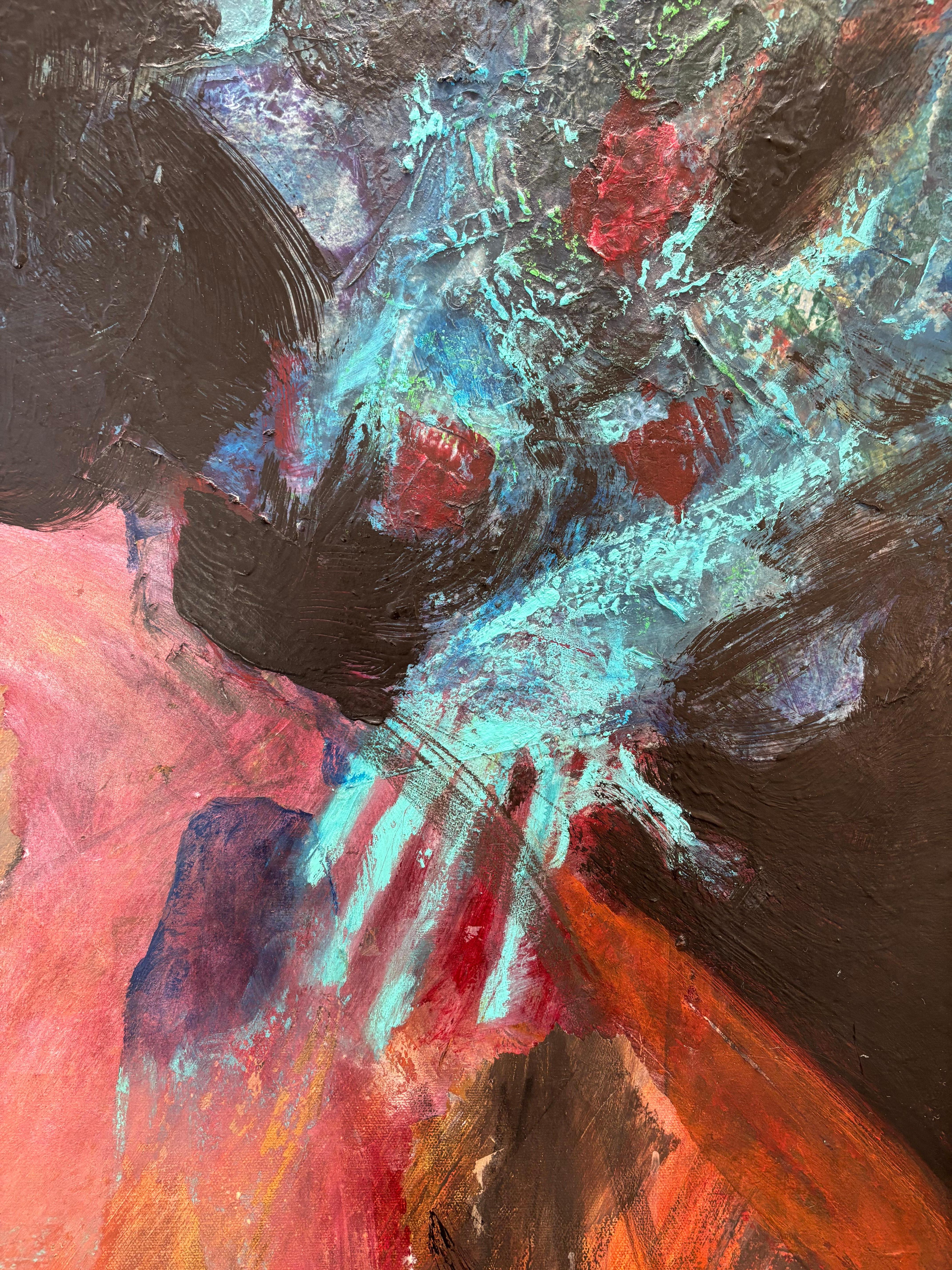 Figurative I Blackboard Series: Sumo - Painting by Majio