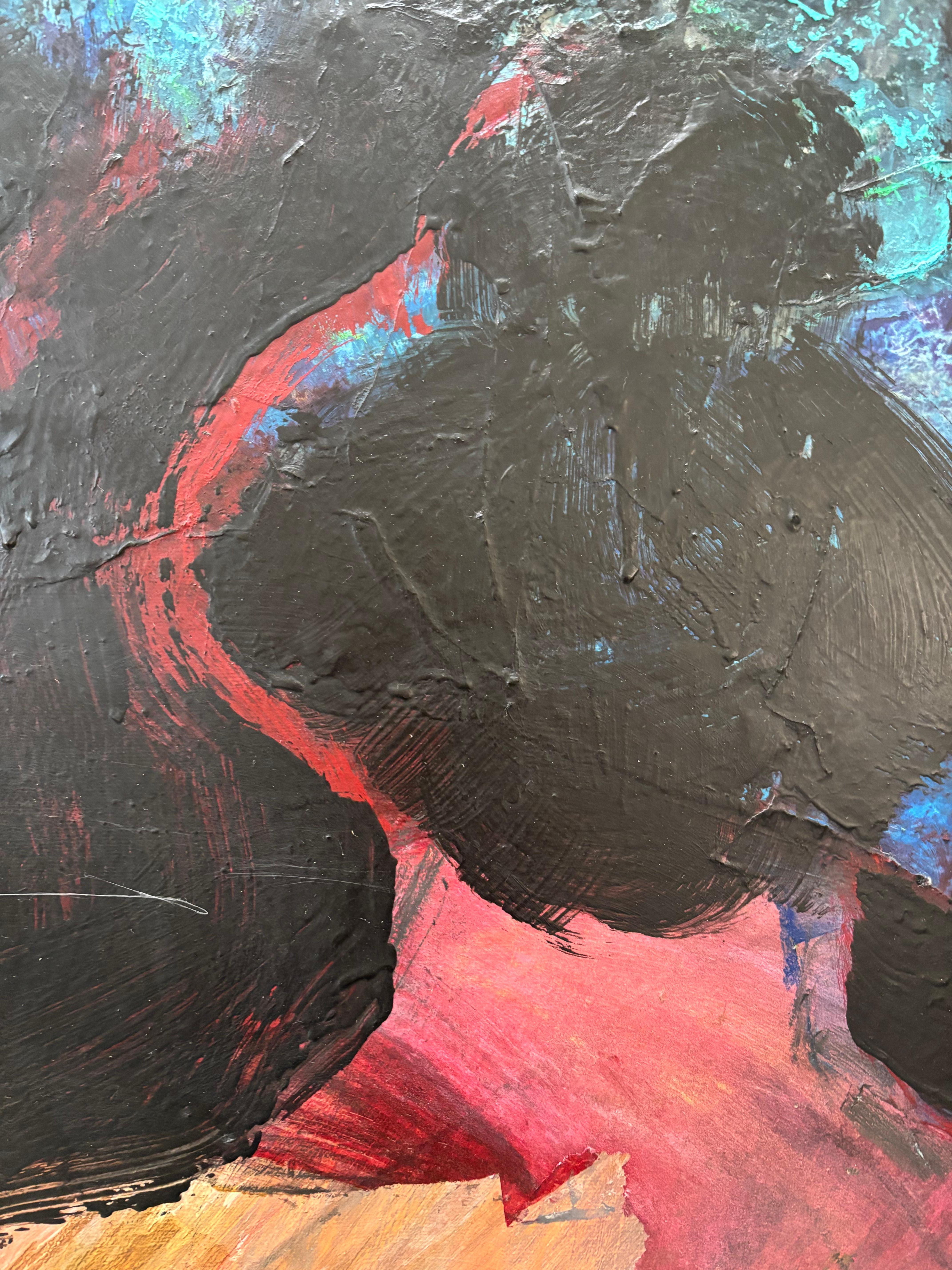 Figurative I Blackboard Series: Sumo - Other Art Style Painting by Majio