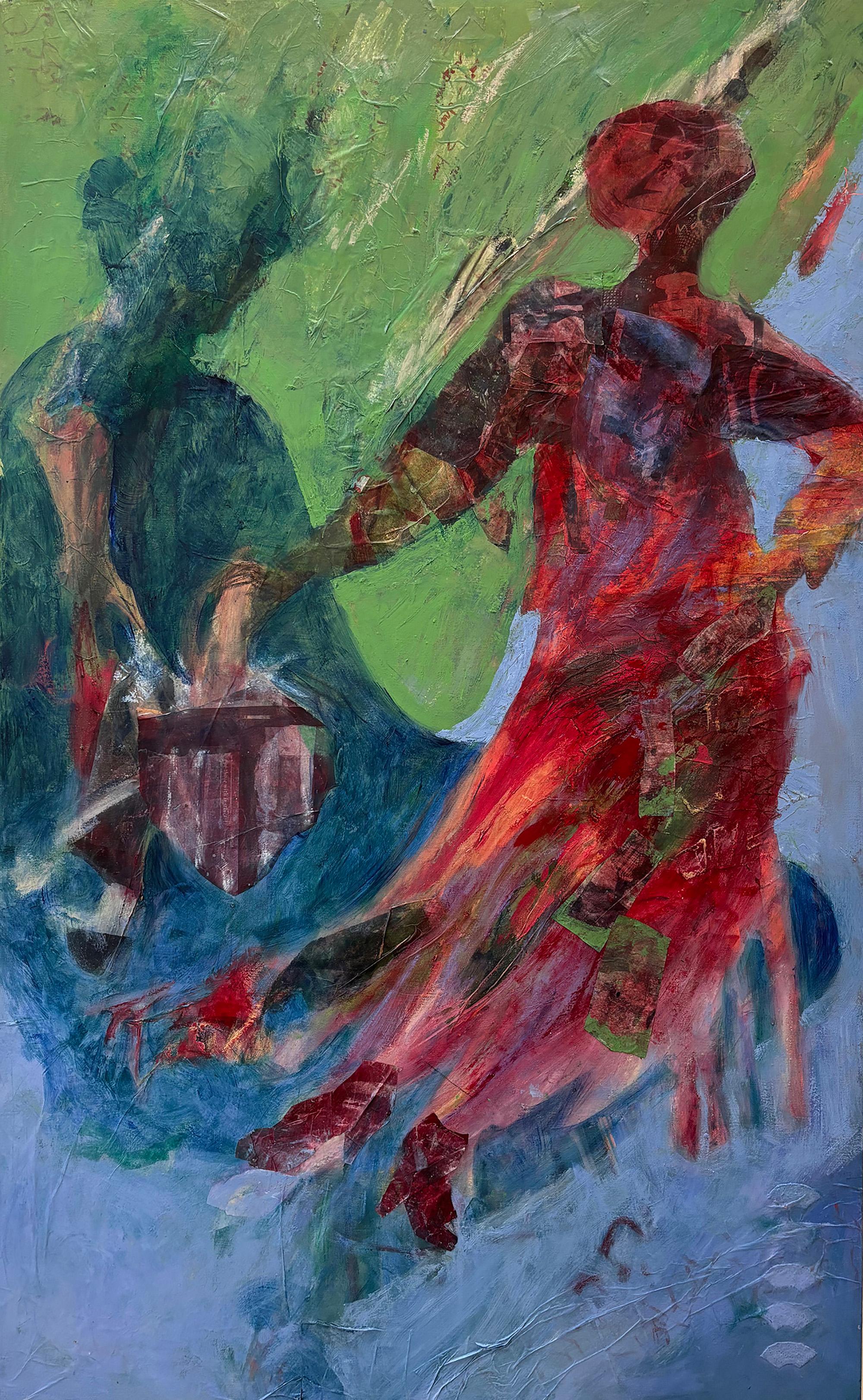 Majio Figurative Painting - Figurative I Consultation, Contemporary Acrylic on Canvas, 2010-