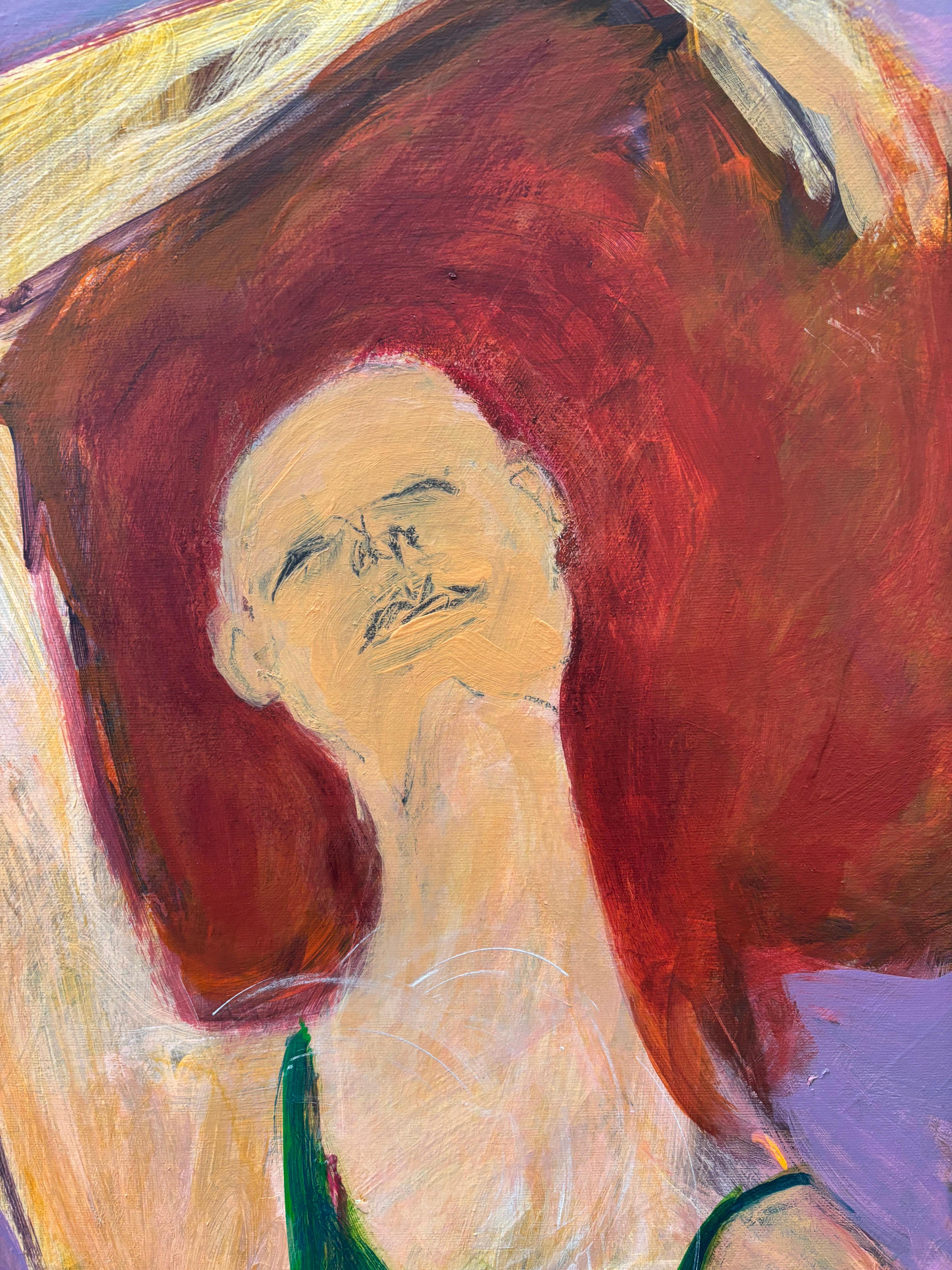 Ballerina figurativa I+I - Painting di Majio