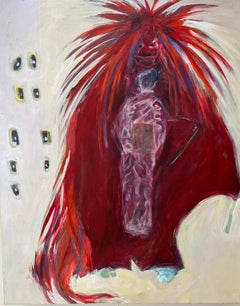 Figurative I Guardian, acrylic on canvas, 2015, 48" X 60" X 1.75’