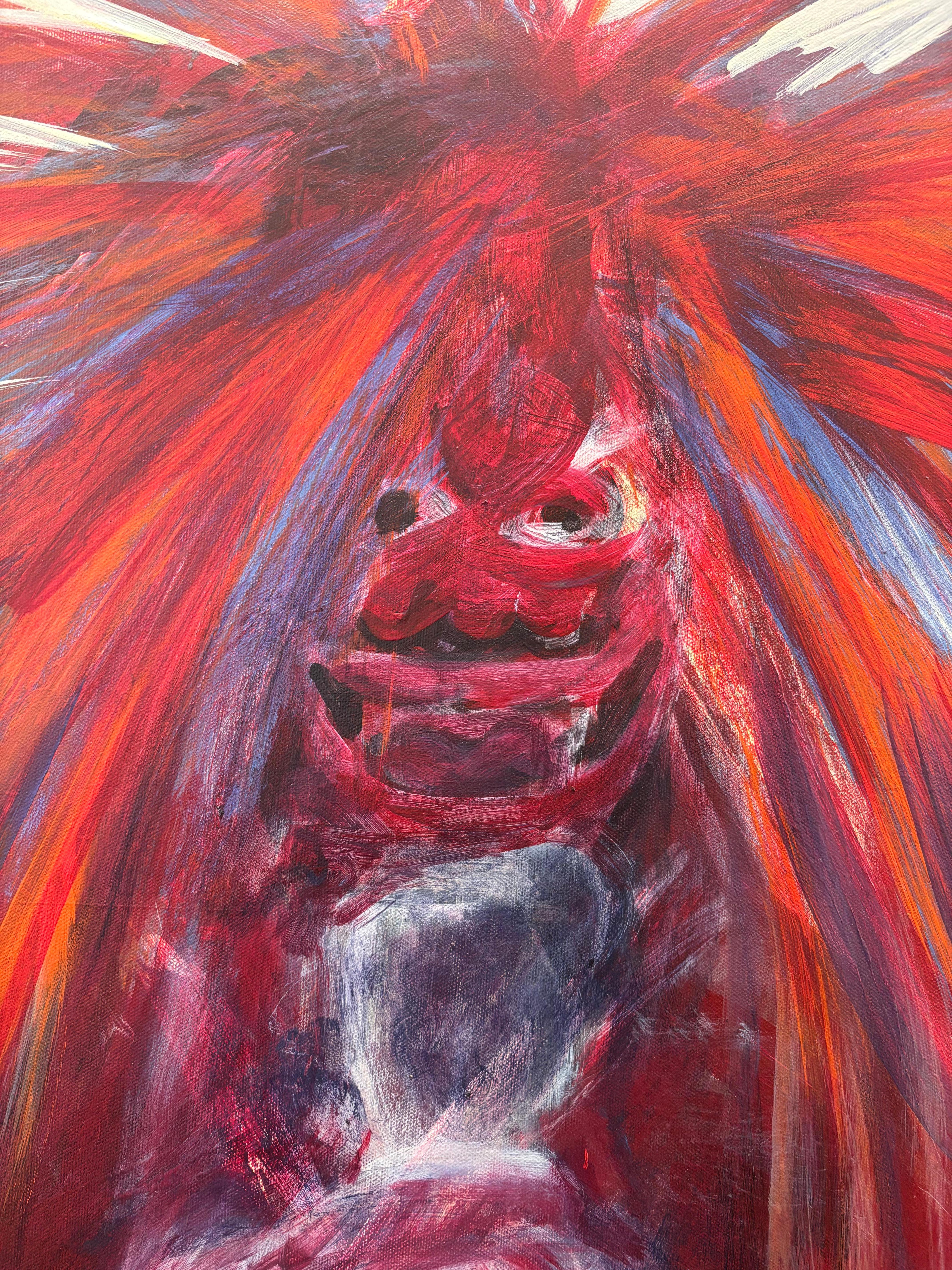 Figurative I Guardian - Painting de Majio